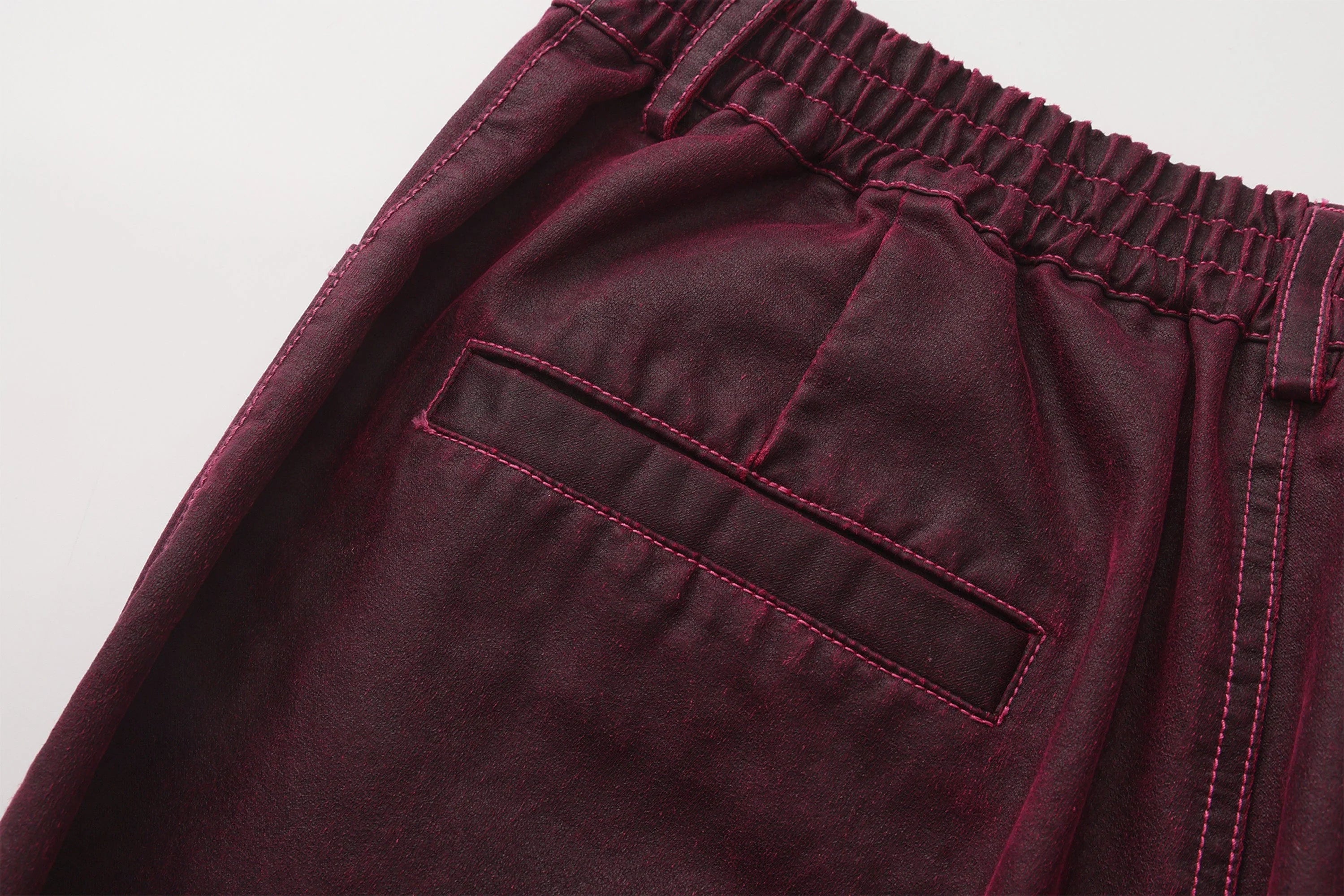 VANN VALRENCE Structured Panel Pleated-Knee Pants