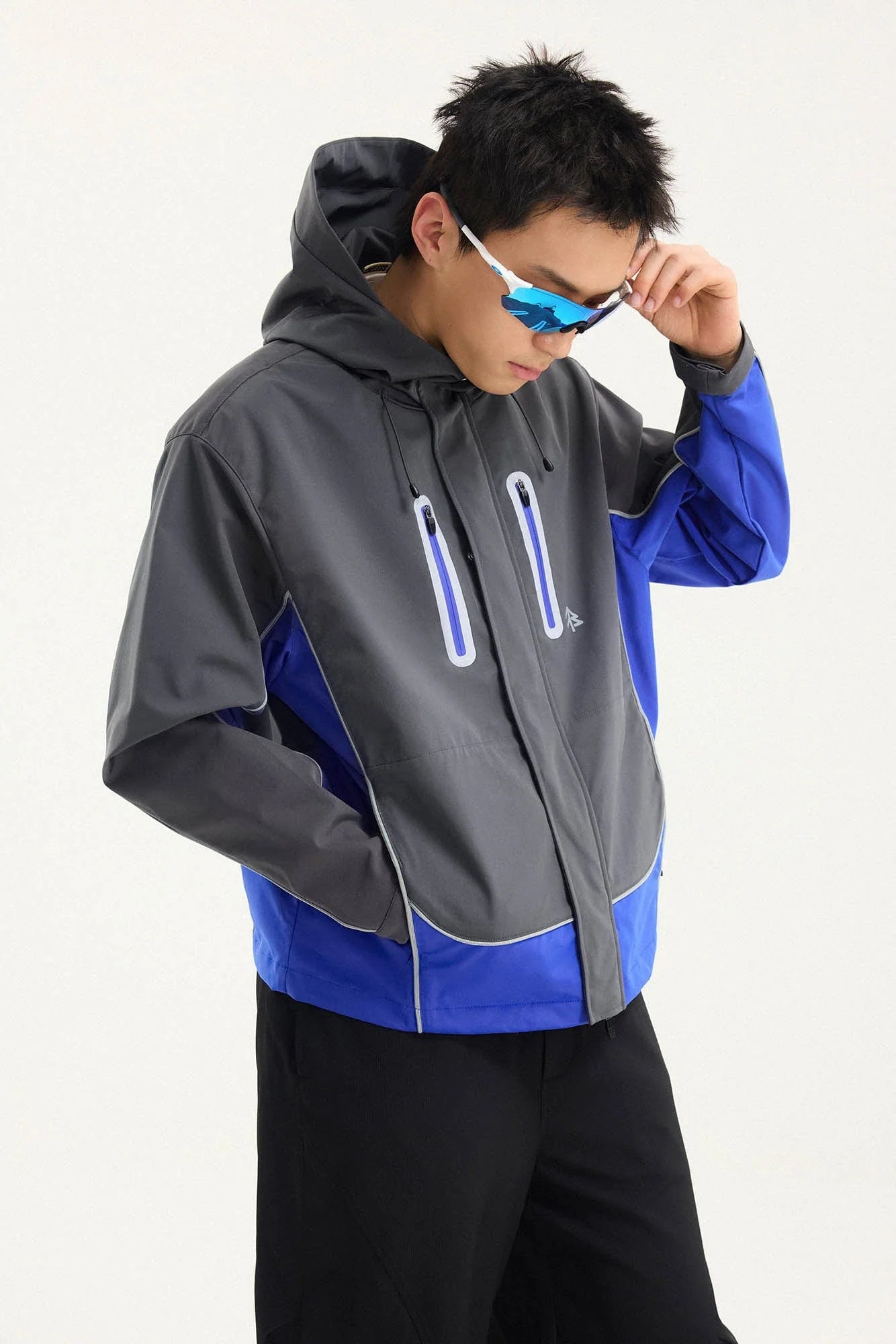 BONELESS Contrast Waterproof Utility Hooded Jacket