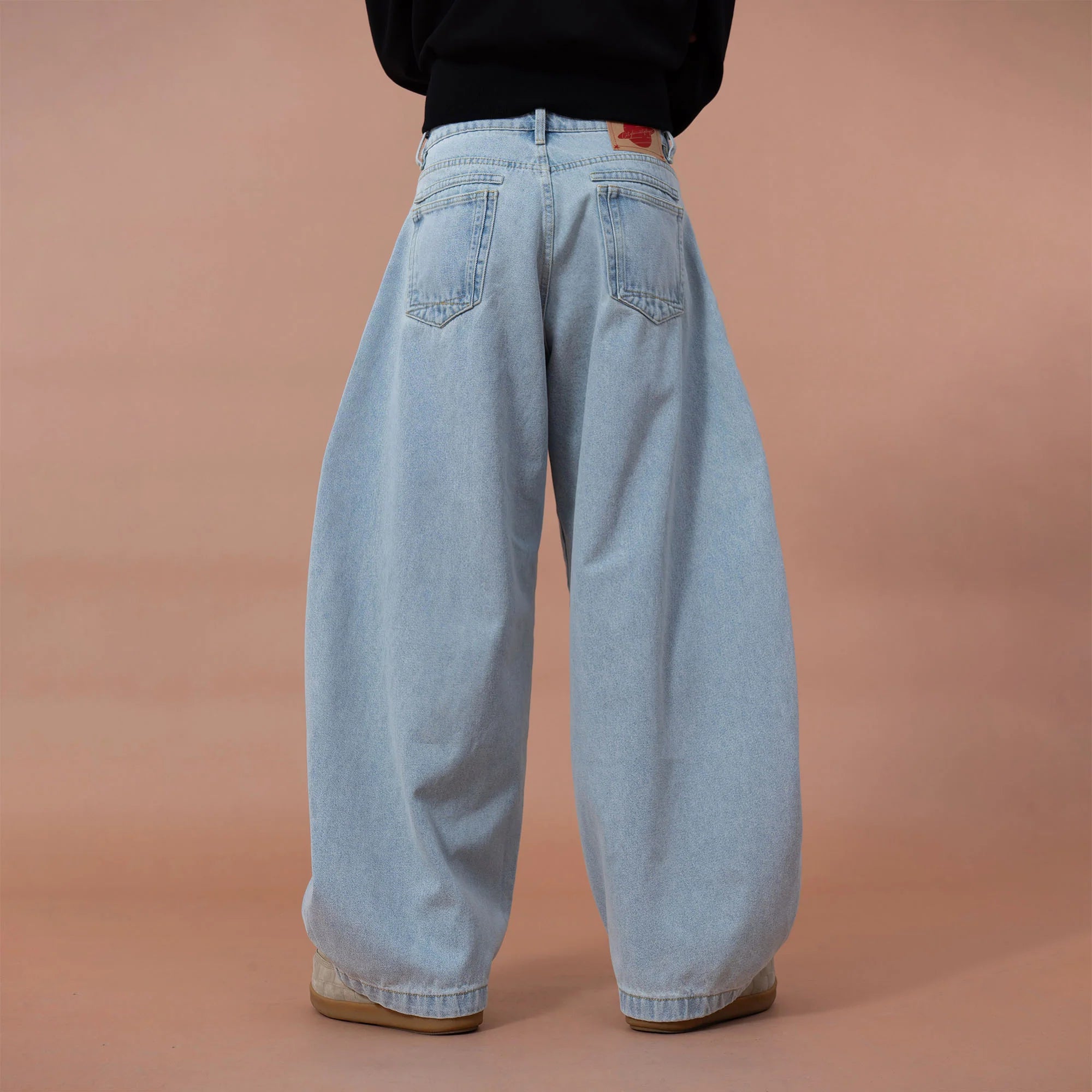 CLP Essential Washed Oversized Curved-Leg Jeans