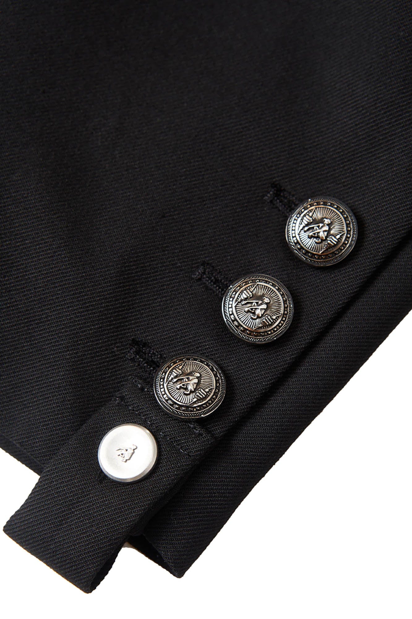 FACEONLAB Wool-Blended Cropped Uniform Blazer
