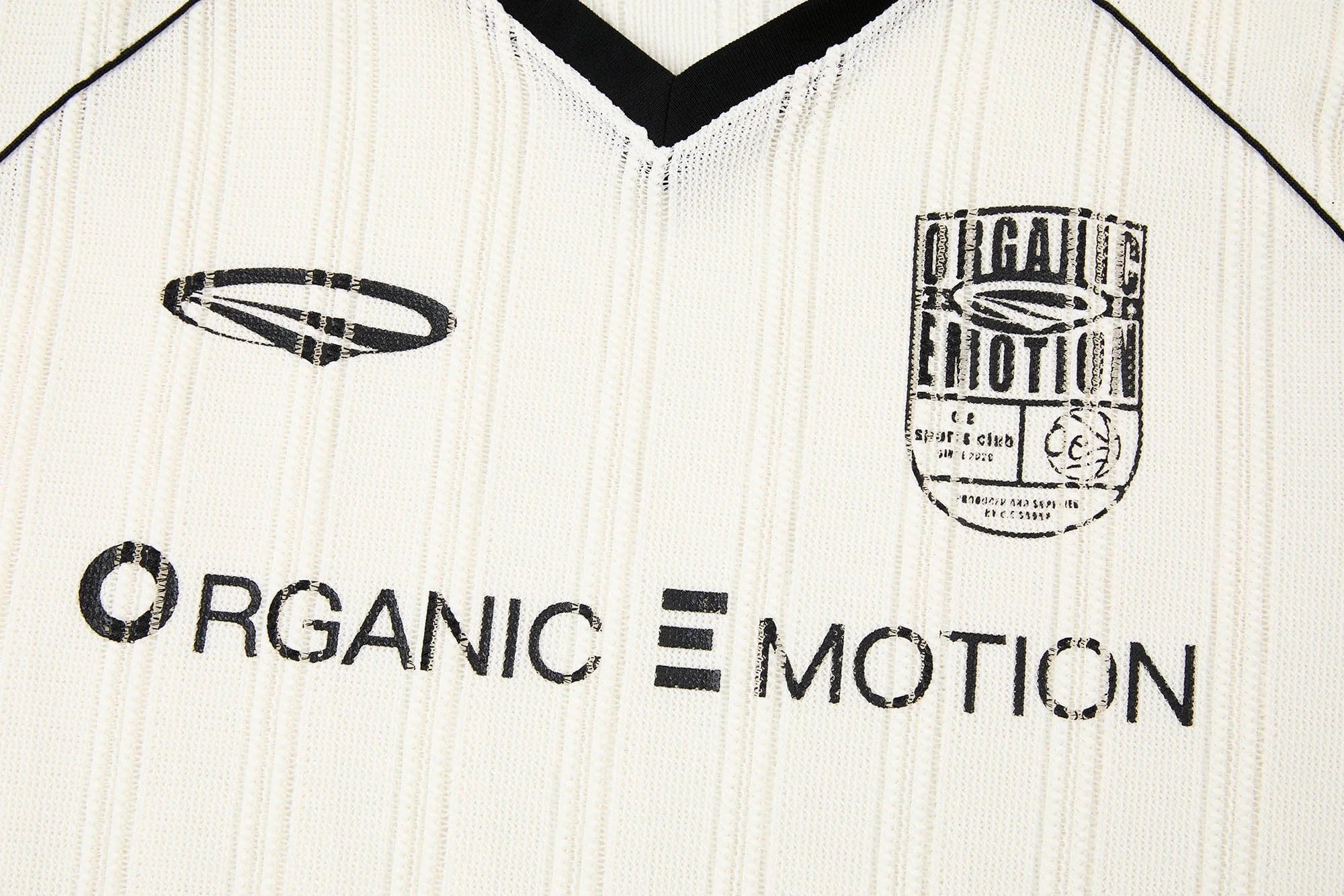 ORGANIC EMOTION Retro Sheer Striped Knit Raglan Jersey