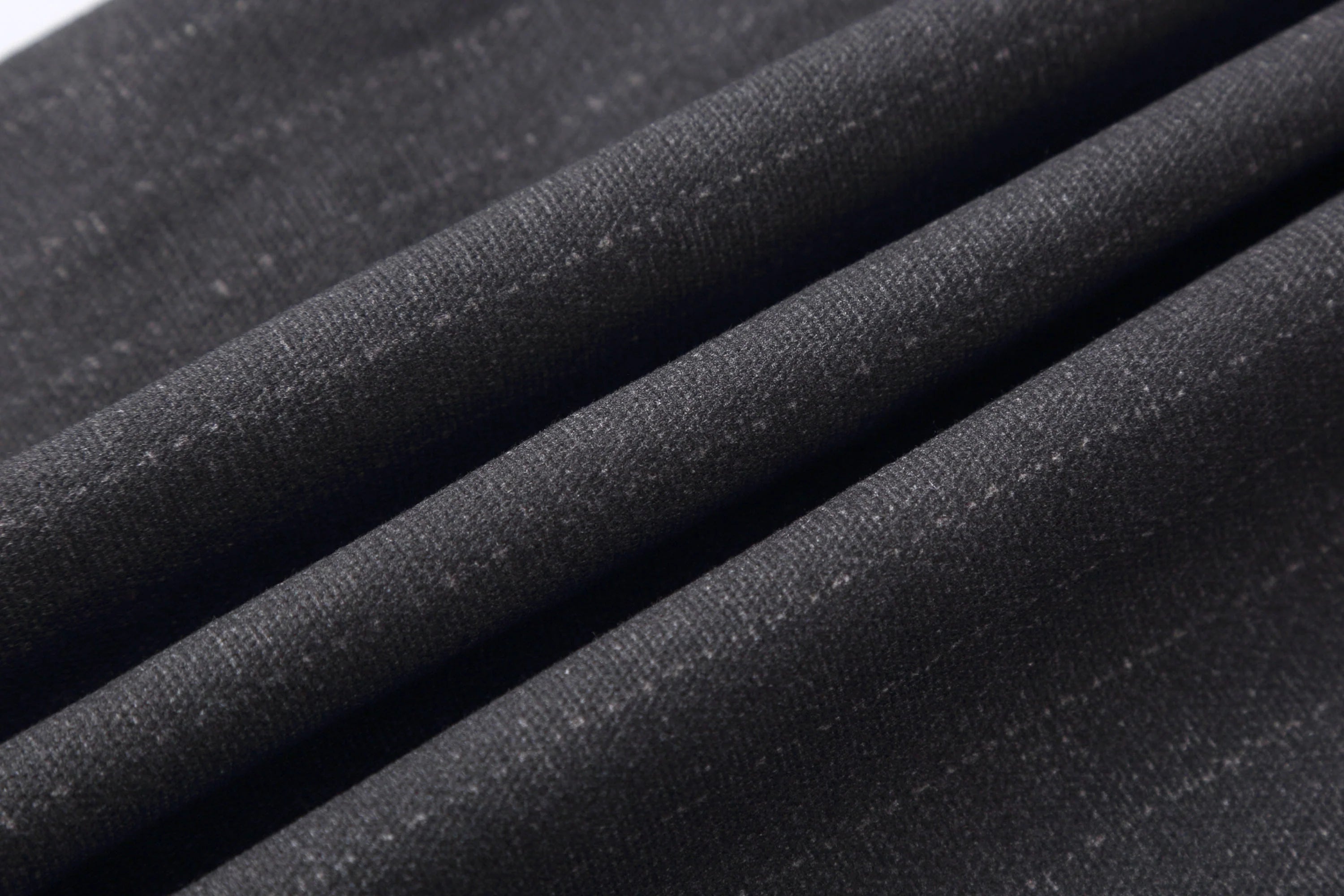 CLP Denim-Waist Pinstripe Straight-Leg Pants