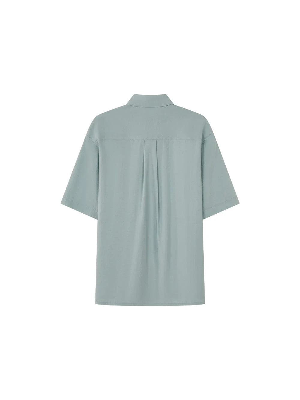 OPICLOTH Retro Pintuck Ruffle Modal Blend Half Shirt