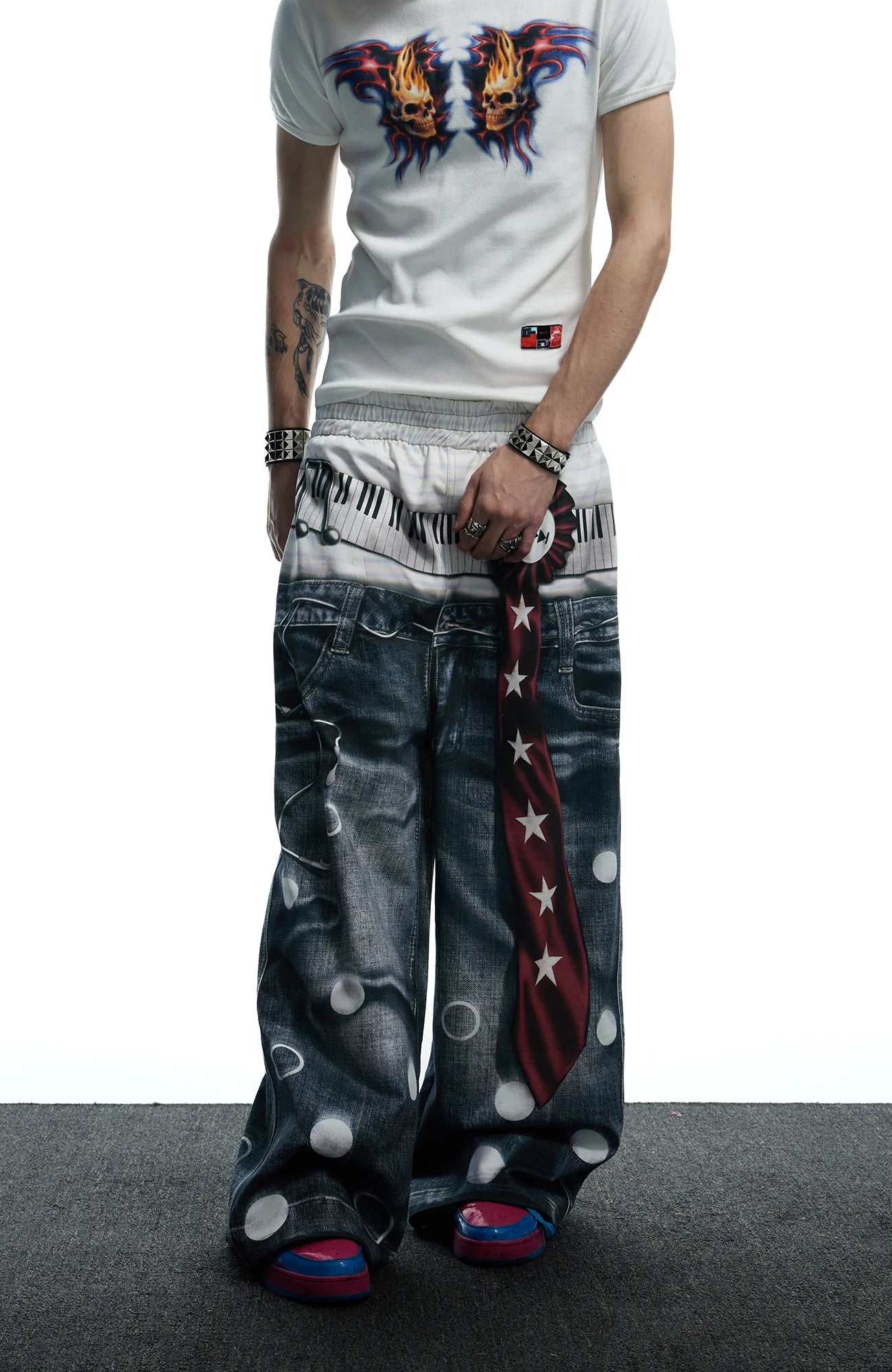 DND4DES Playful Print Baggy Trousers