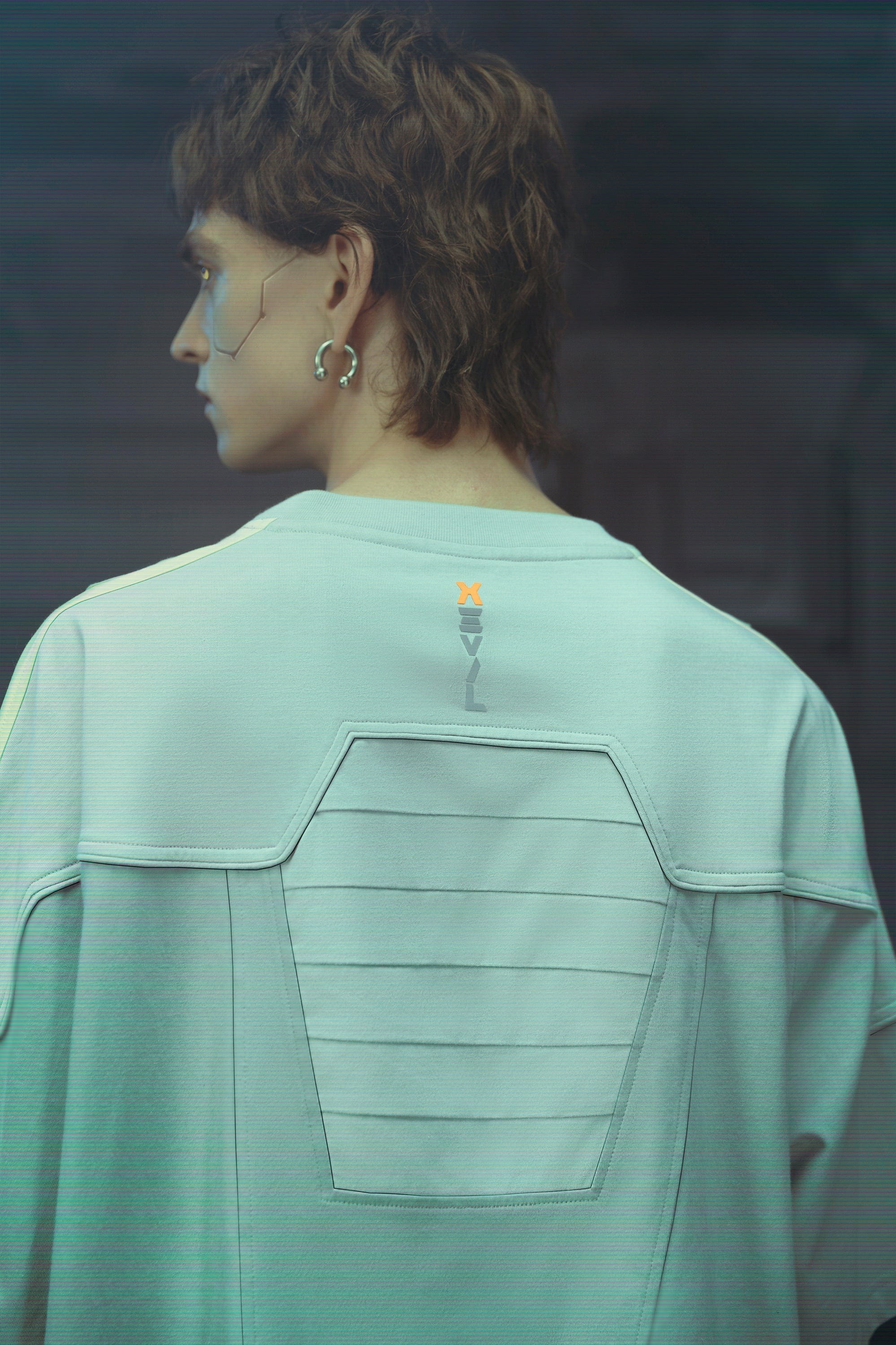 XIPHEVIL Modern Deconstructed Rivet Jersey Sliver