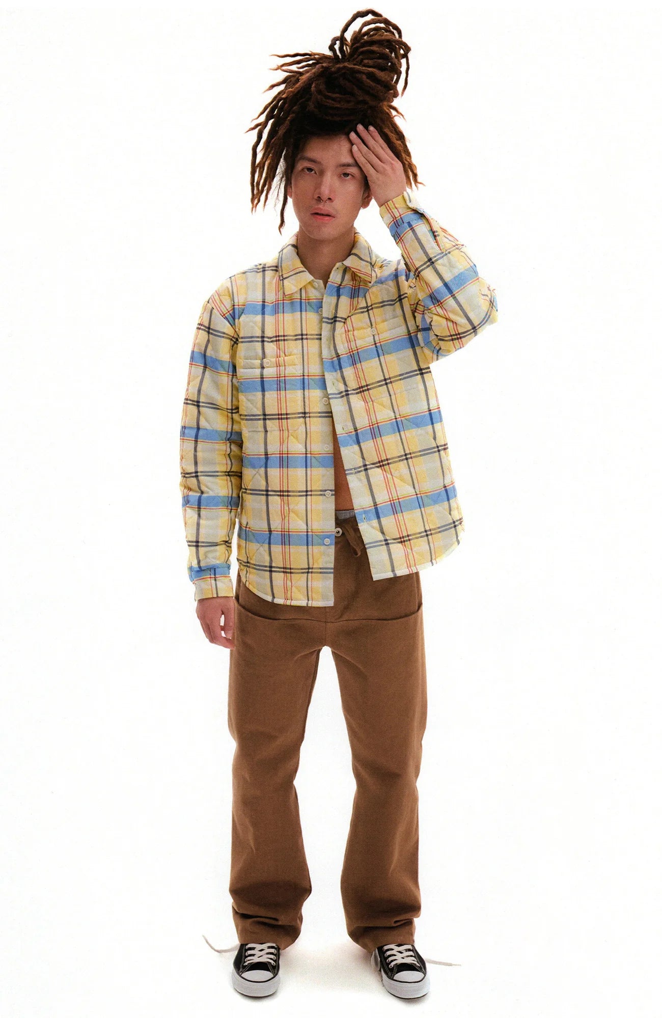 URBAN+FOREST Paneled Canvas Straight-Leg Jeans