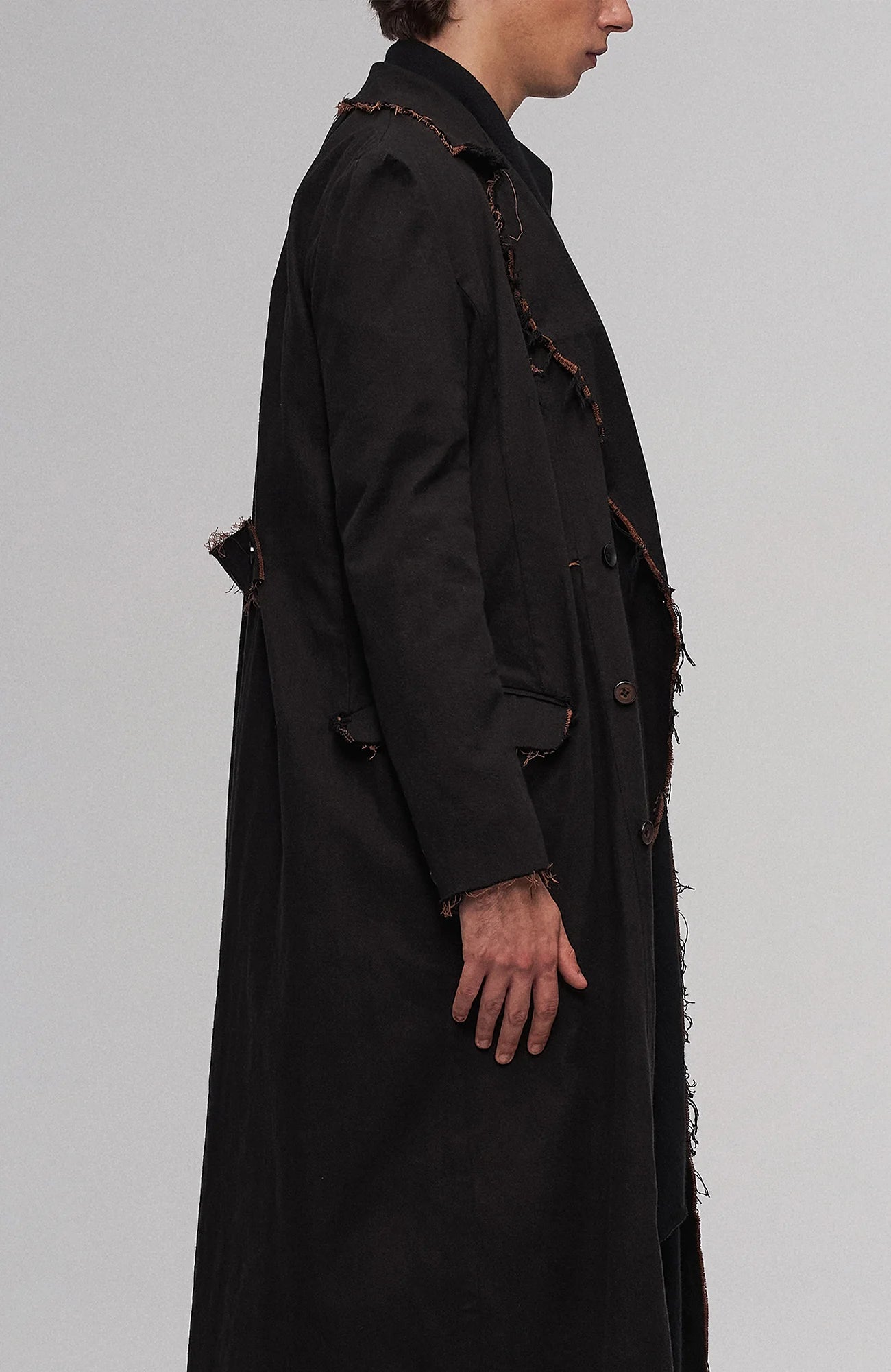 ILNya Nieternite Nifutur Raw-Edge Wool-Blend Longline Coat