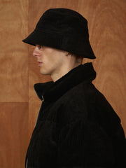 PMW Corduroy Embroidered Bucket Hat