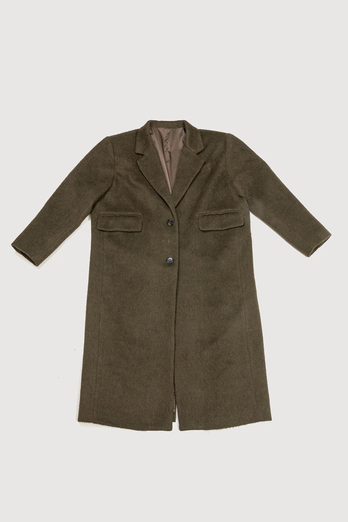KADAKADA Wool-Blended Oversized Long Coat