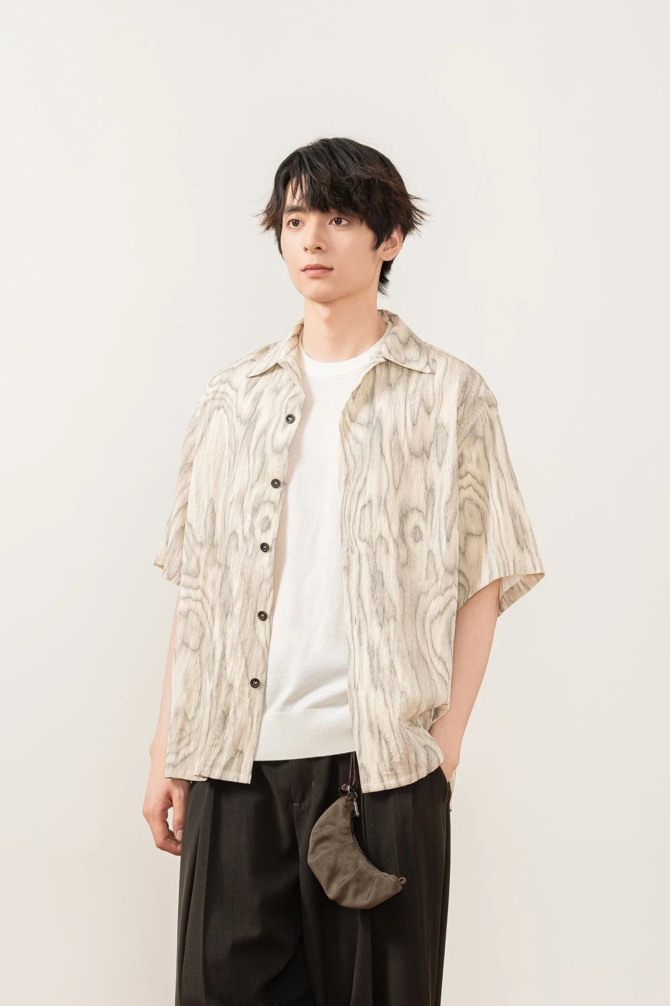 MOITIEDEPETALE Tree Ring Cuban Half Shirt