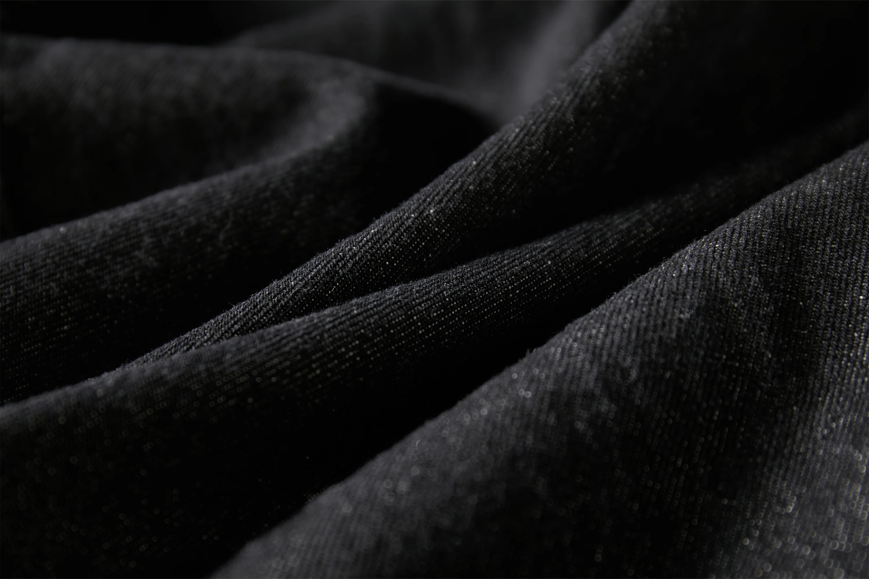 OPICLOTH Curved Panel Oversized Raw Jeans