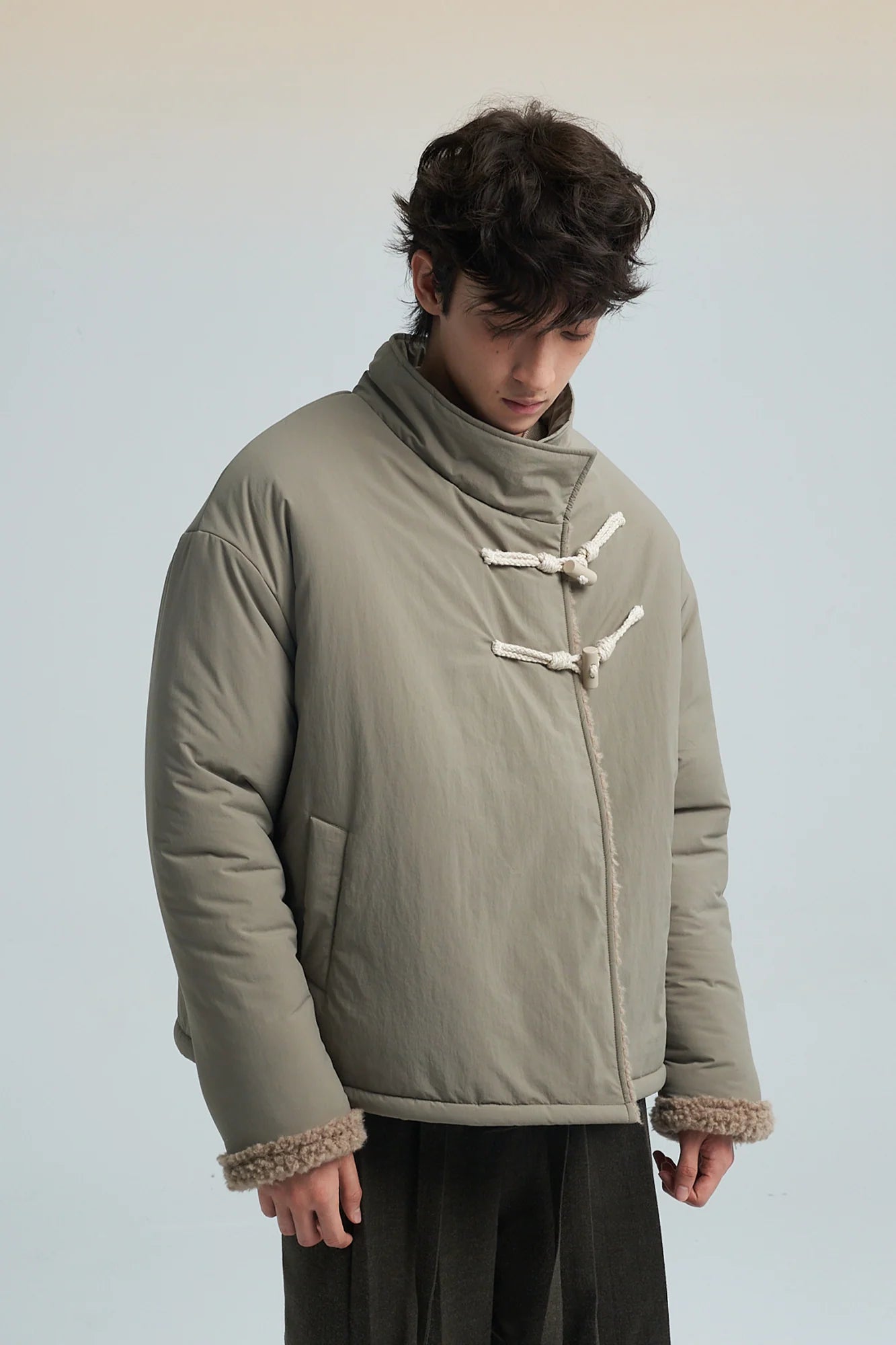 SAME FLOW Reversible Fleece-Lined Puffer