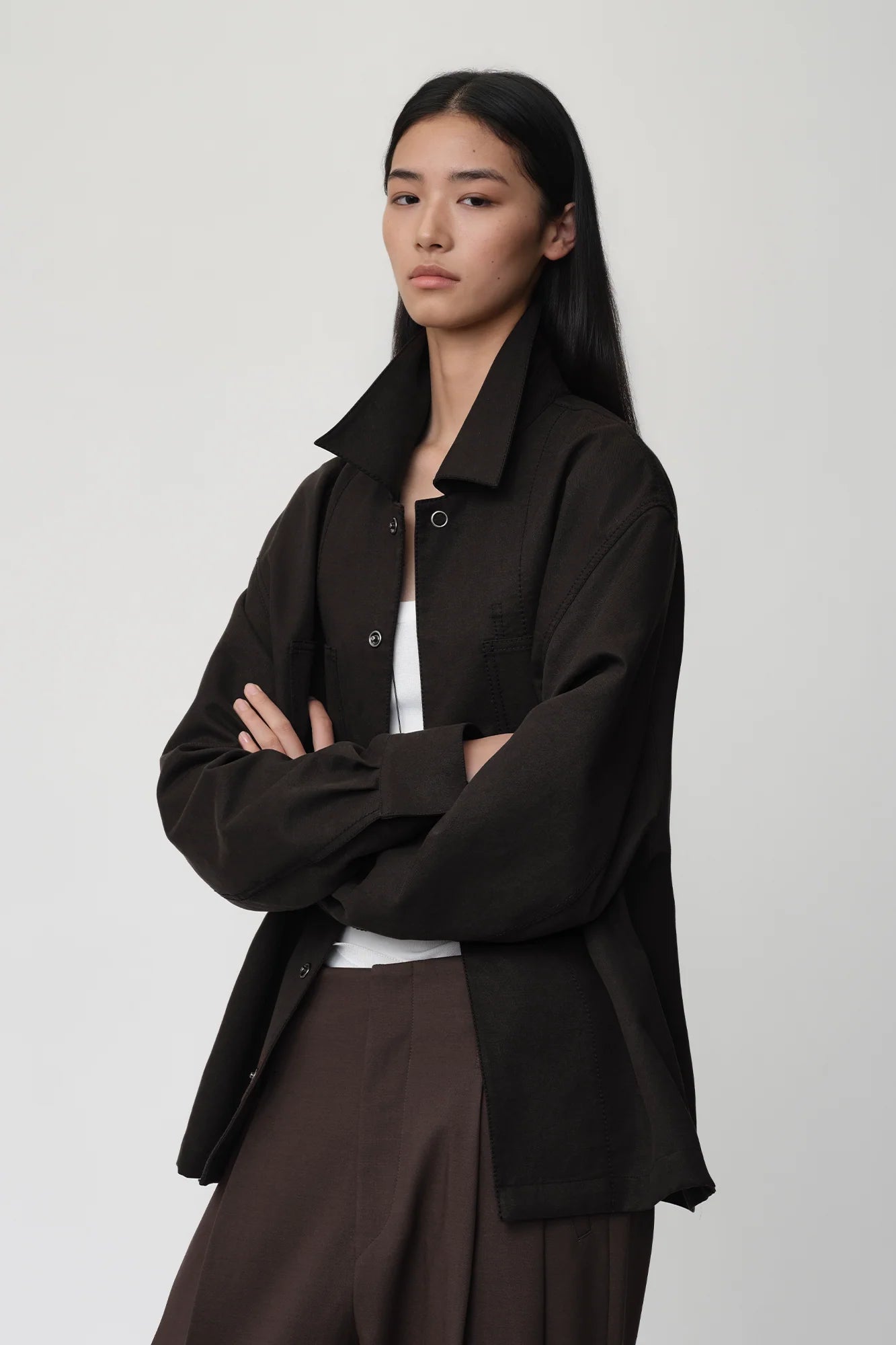 OPICLOTH Cotton-Blend Patch-Pocket Jacket