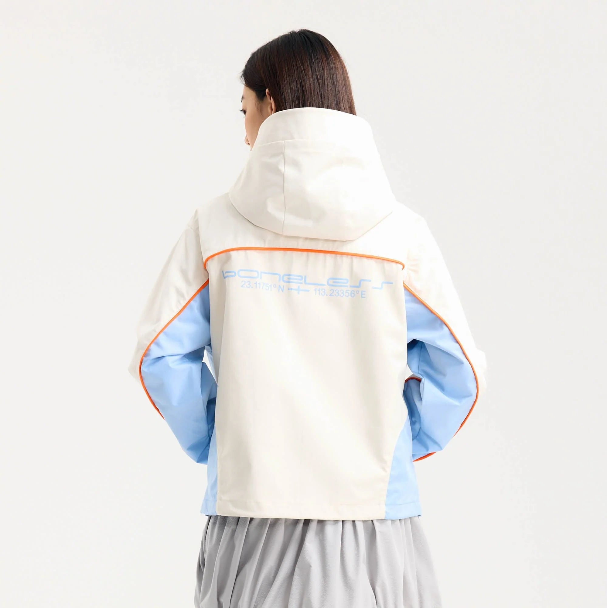 BONELESS Contrast Waterproof Utility Hooded Jacket