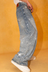 CLP Diamond Washed Wide-Leg Jeans