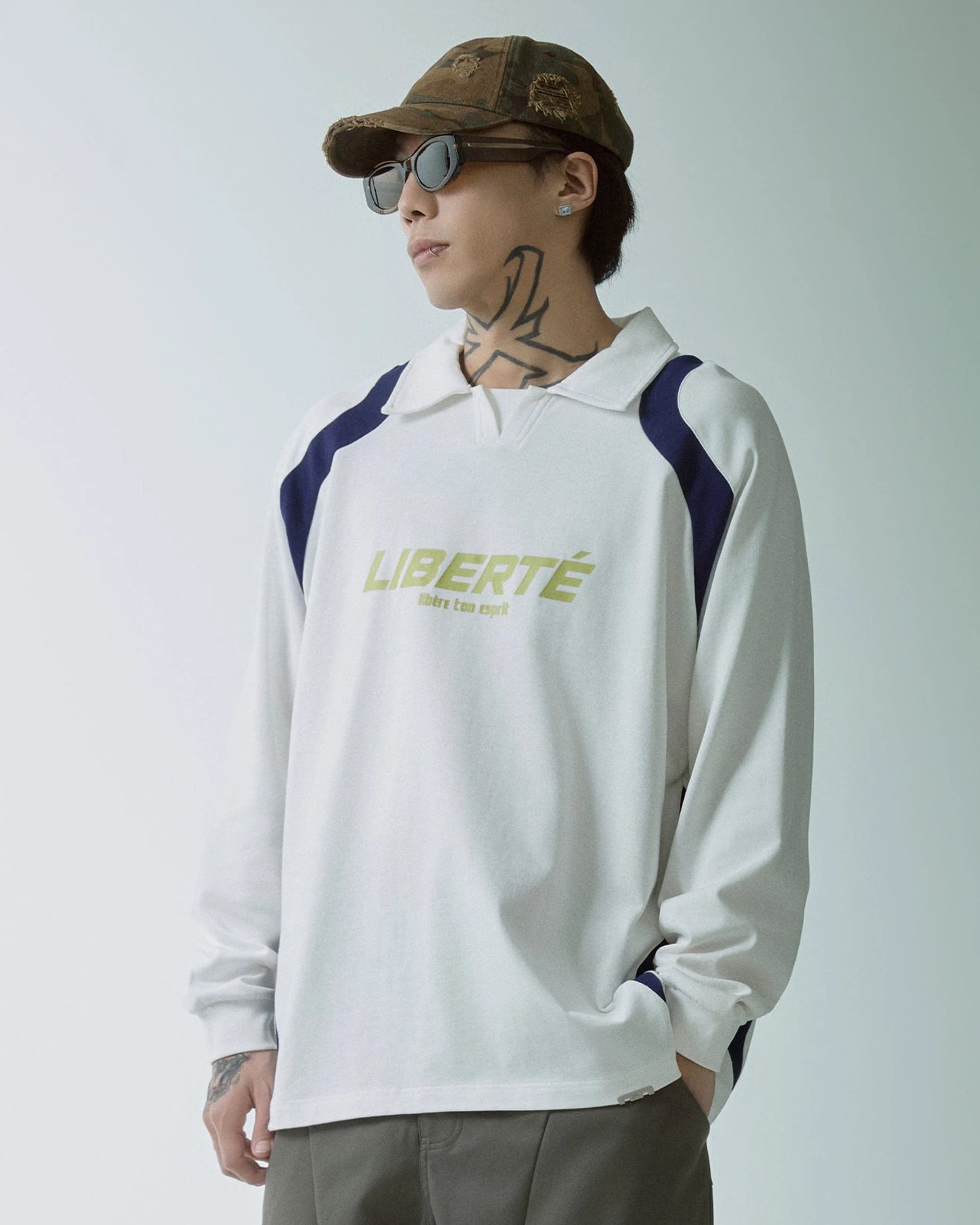 F2CE Retro Deconstructed Raglan Long-Sleeve Tee
