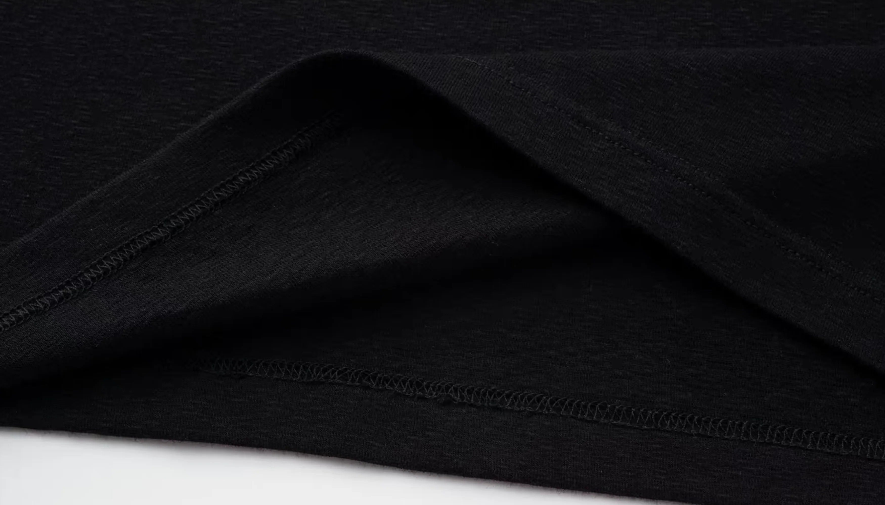 ALVNG AR ANTS Draped-Neck Long-Sleeve Tee