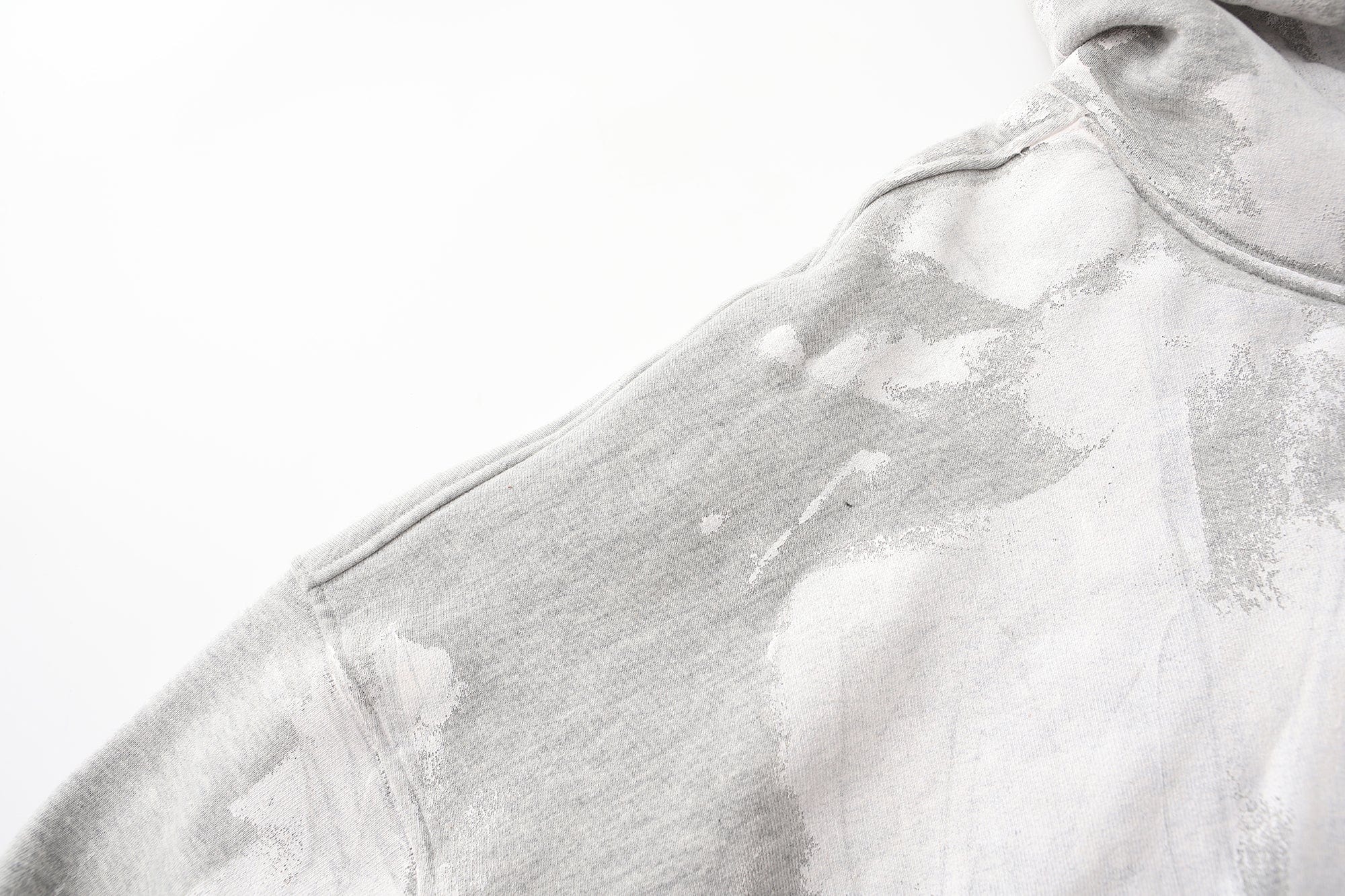 LUUUCAM Brush-Paint Faded Logo Hoodie