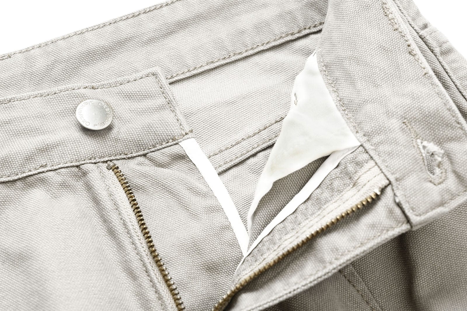OKAYTHXBYE Washed Button Flap-Pocket Cargo Pants