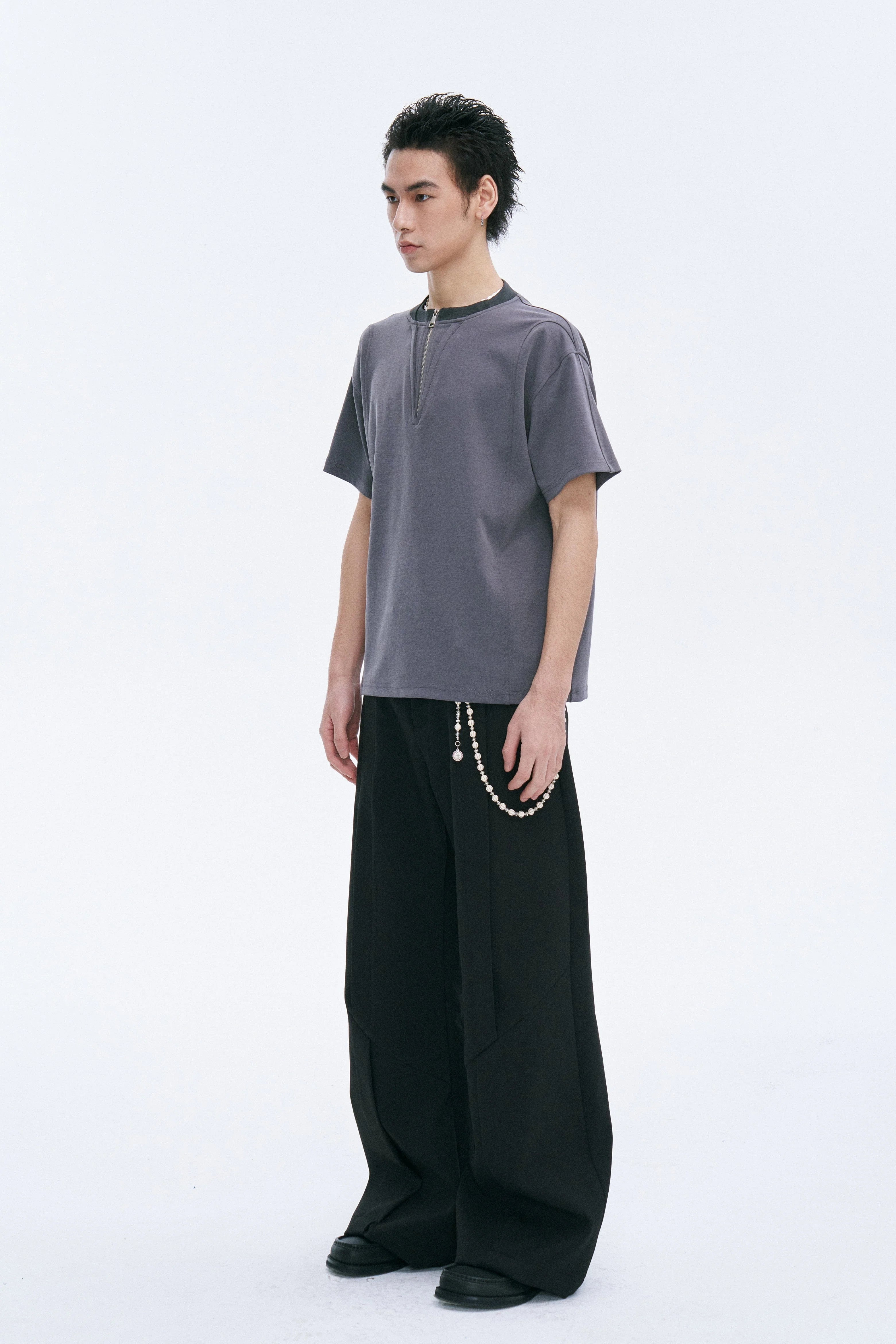 CATSSTAC Cross Spliced Dual-Zip T-Shirt