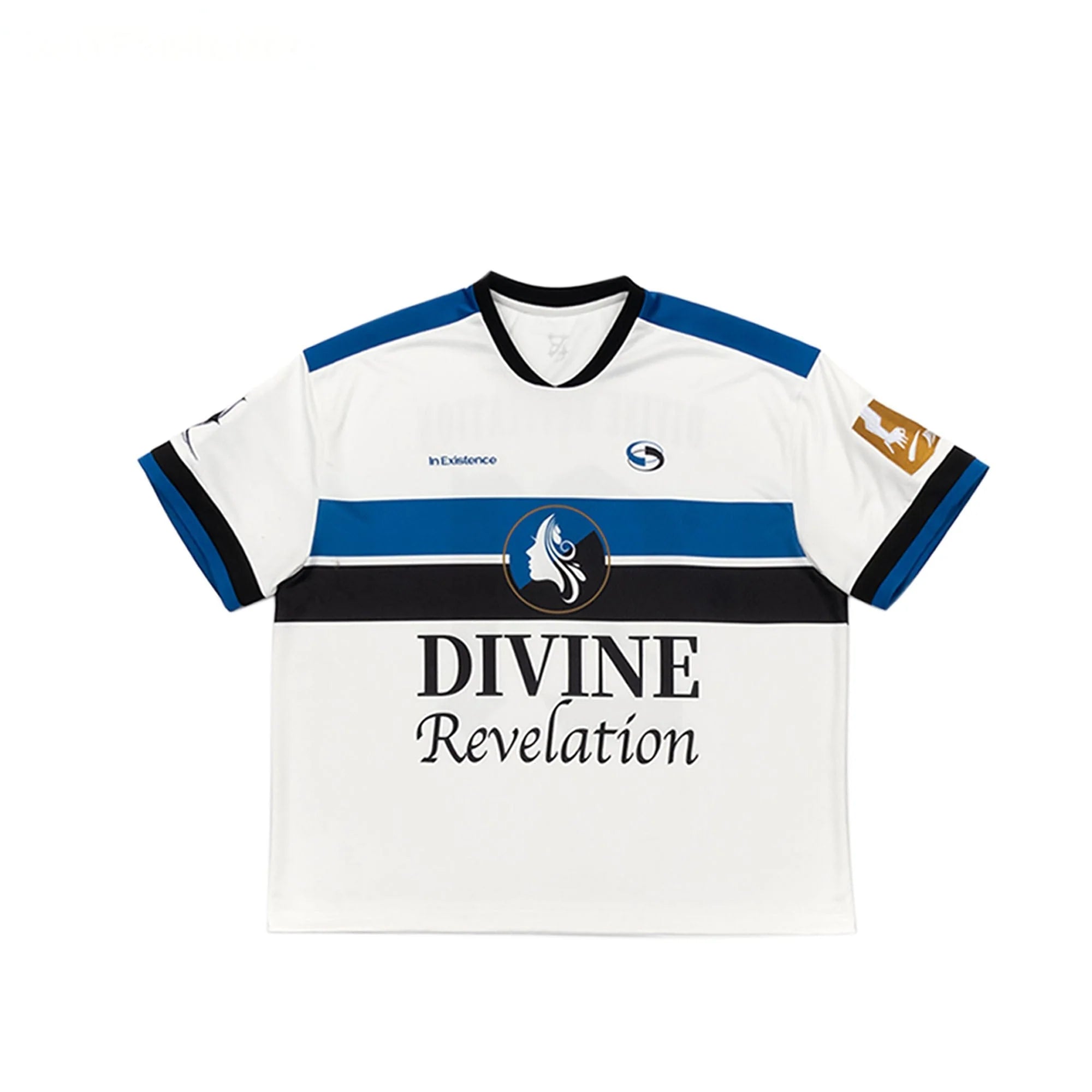 IN EXISTENCE NO.21 Contrast Graphic Sports T-Shirt