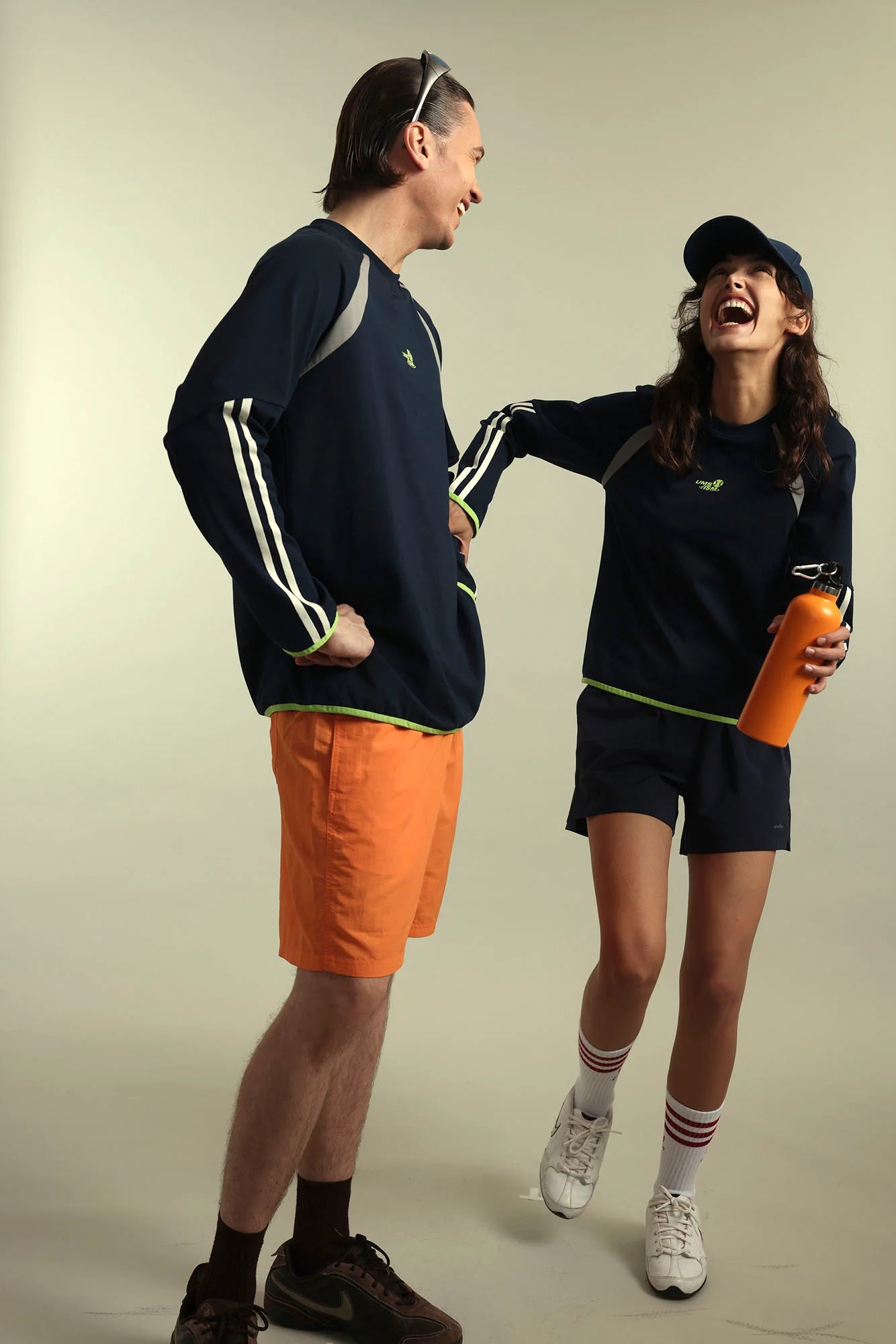 UMAMIISM Side Stripe Raglan Quick-Dry Long-Sleeve Tee