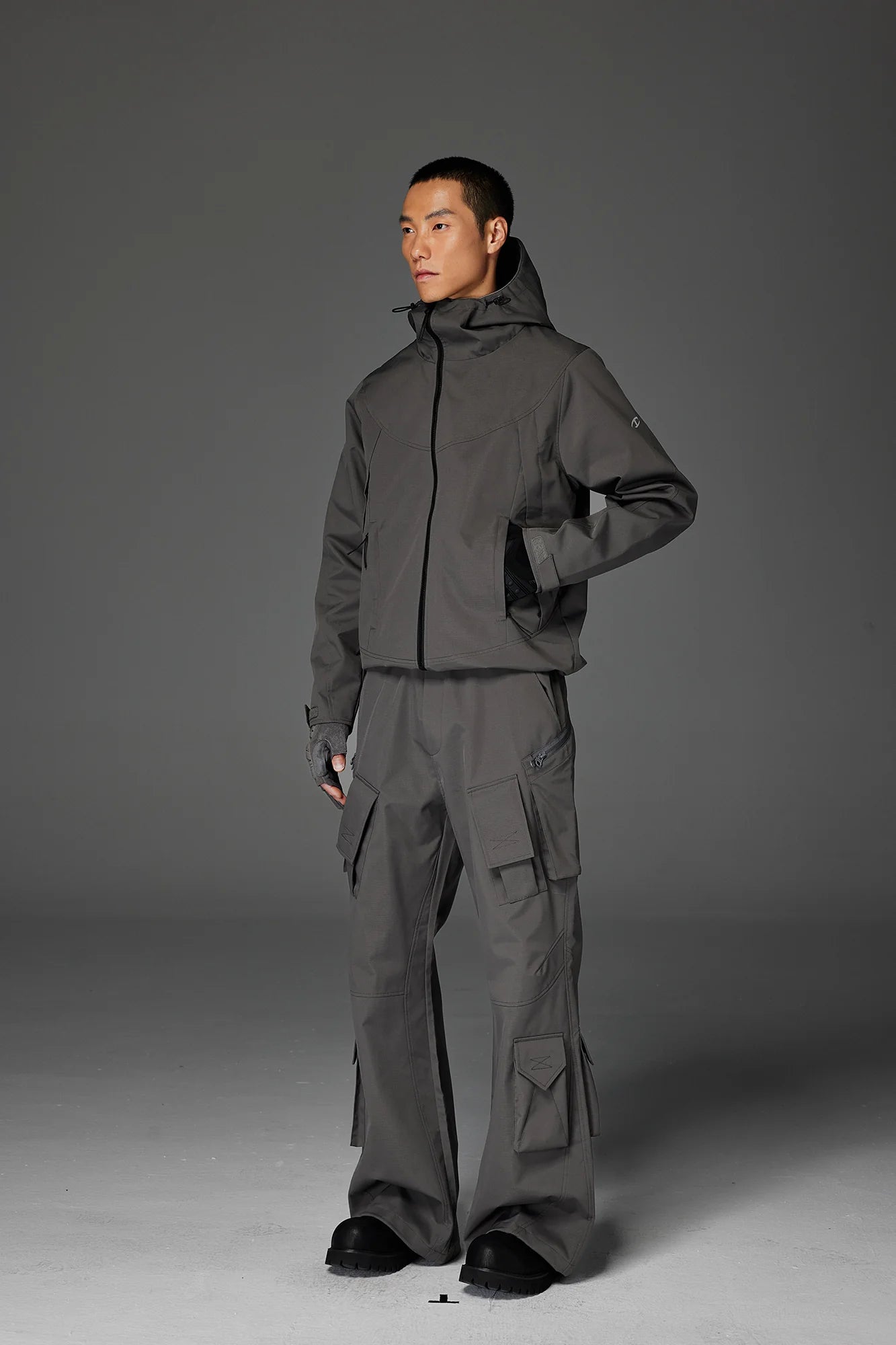CATSSTAC Multi-Pocket Paneled Drawstring Cargo Pants