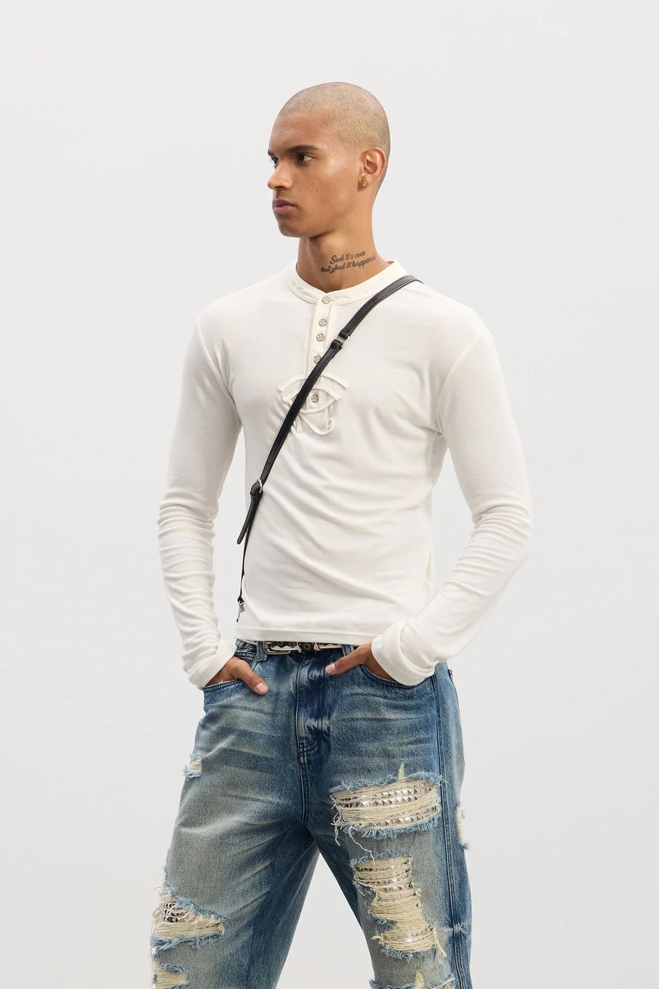 DND4DES Eye of Horus Henley Long-Sleeve Tee