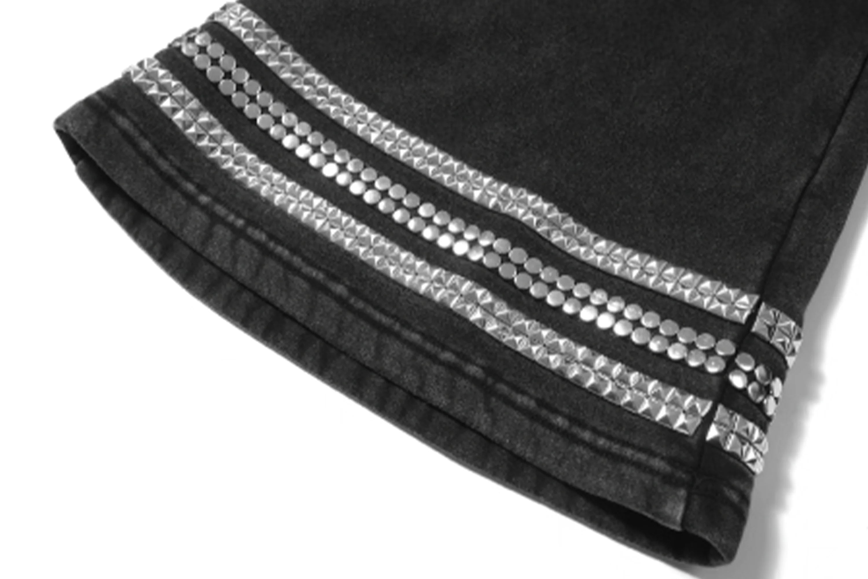 NOTHINGNESS WORLD Washed Pocket-Panel Flare Sweatpants