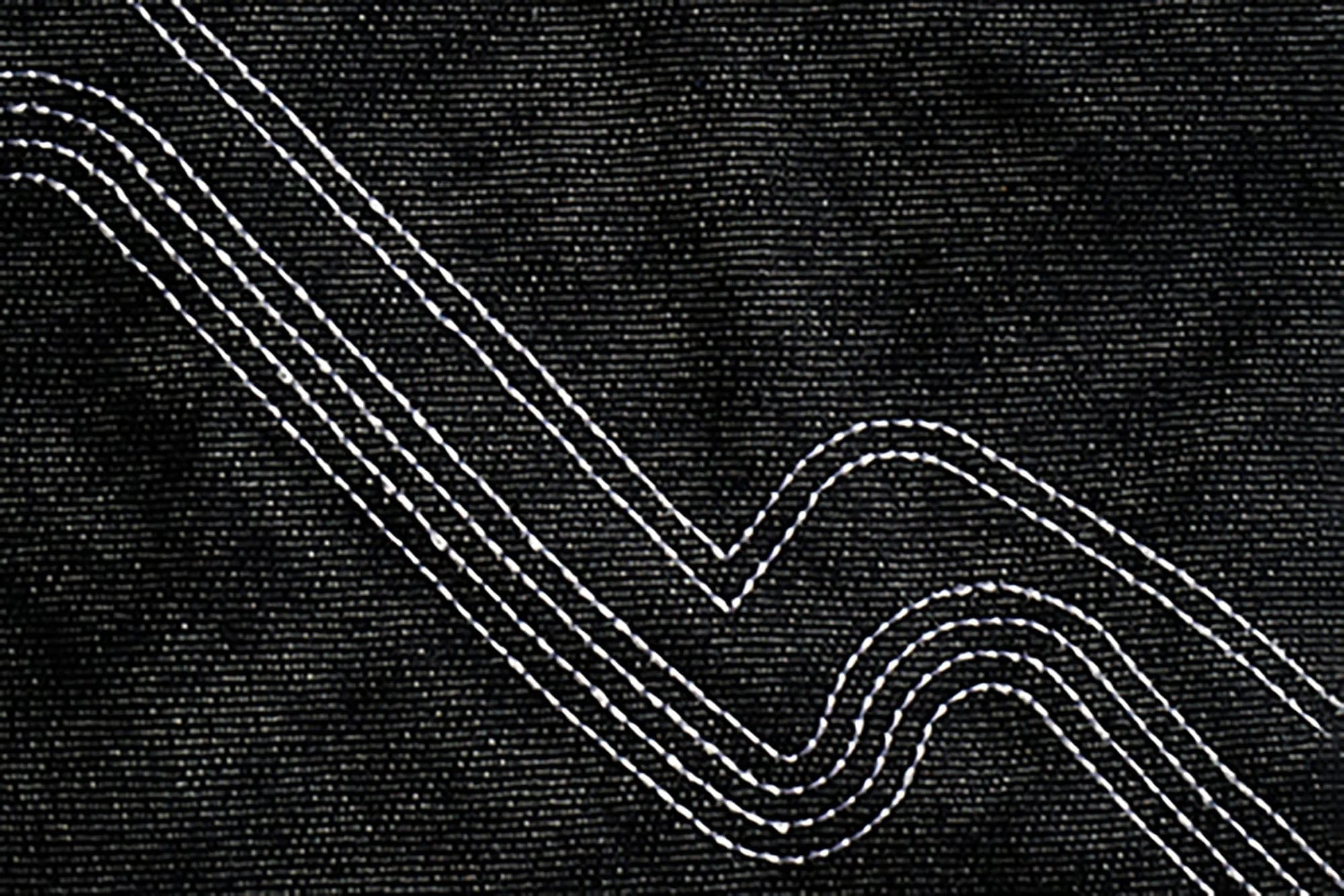 VINKID Embroidered Dove Stitched Selvedge Jeans
