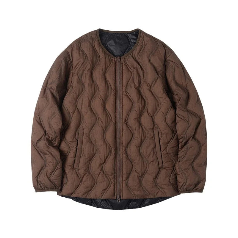 ENSHADOWER Wave Line Texture Light Down Jacket