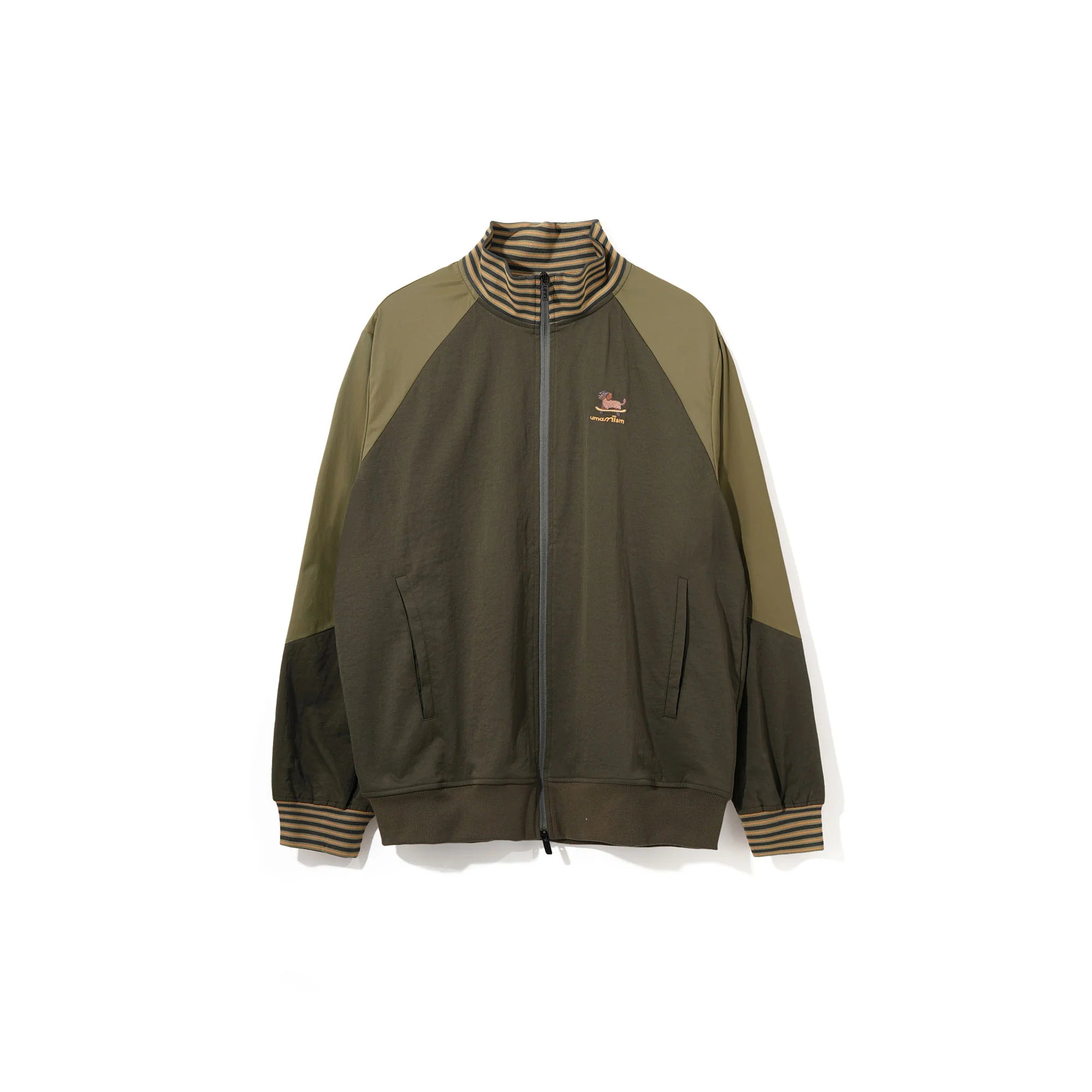 UMAMIISM Contrast Raglan Waterproof Track Jacket