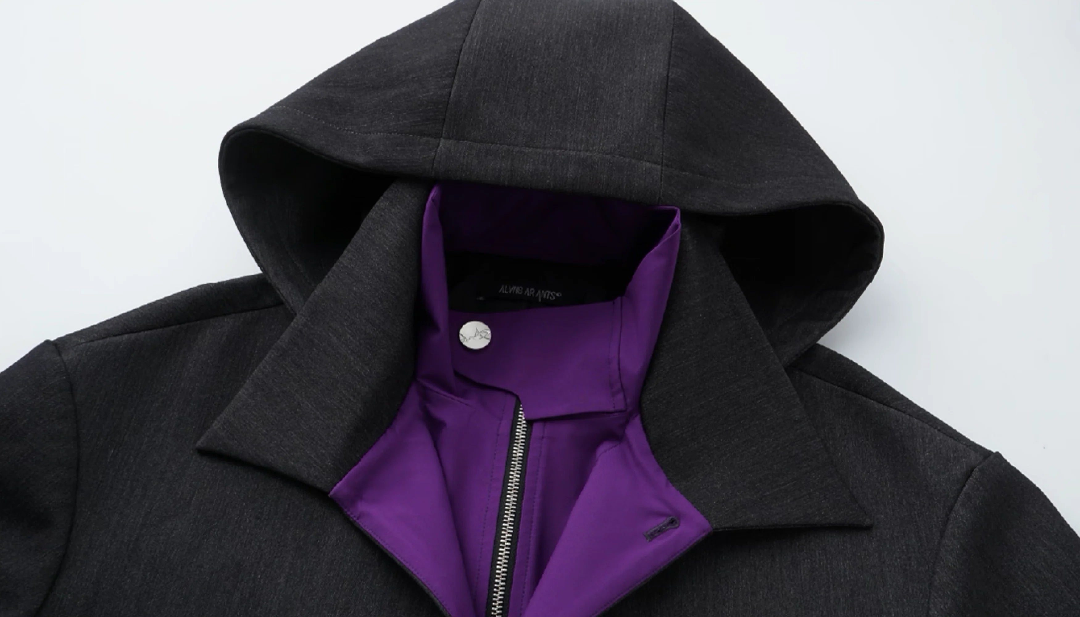 ALVNG AR ANTS Tech Contrast Split-Panel Hooded Jacket