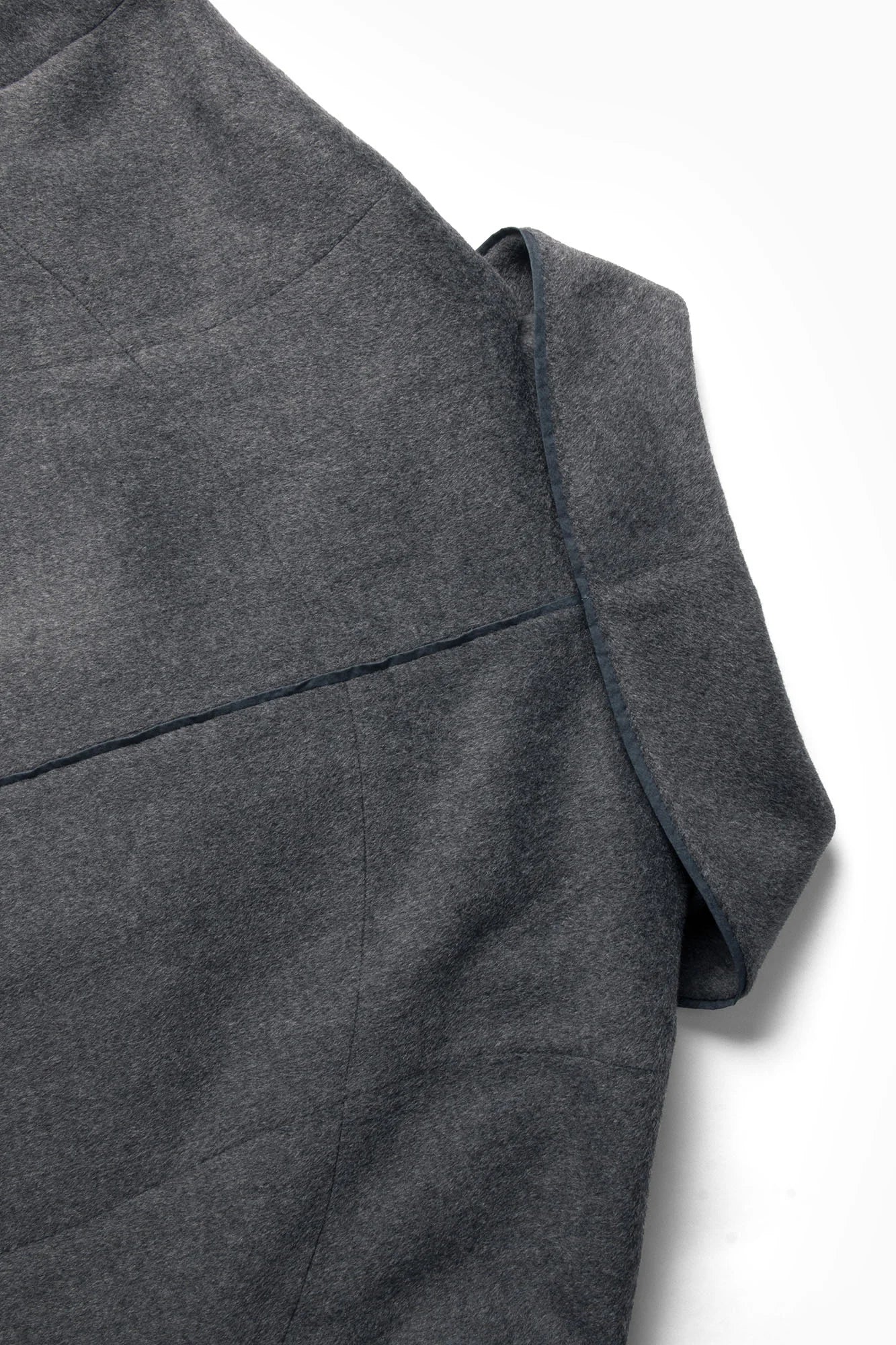 RELABEL Asym Wool-Blend Curved Panel Jacket