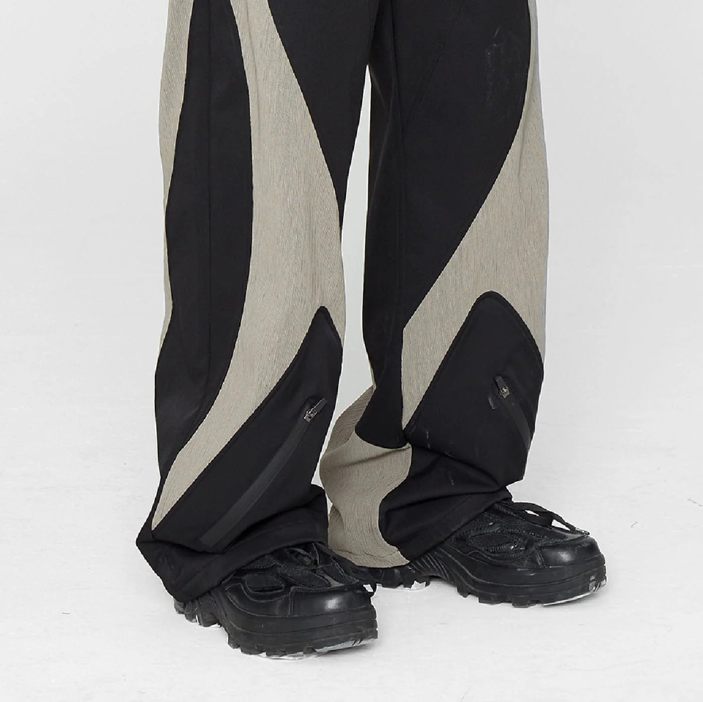 49PERCENT The X Spliced Zipper Pants