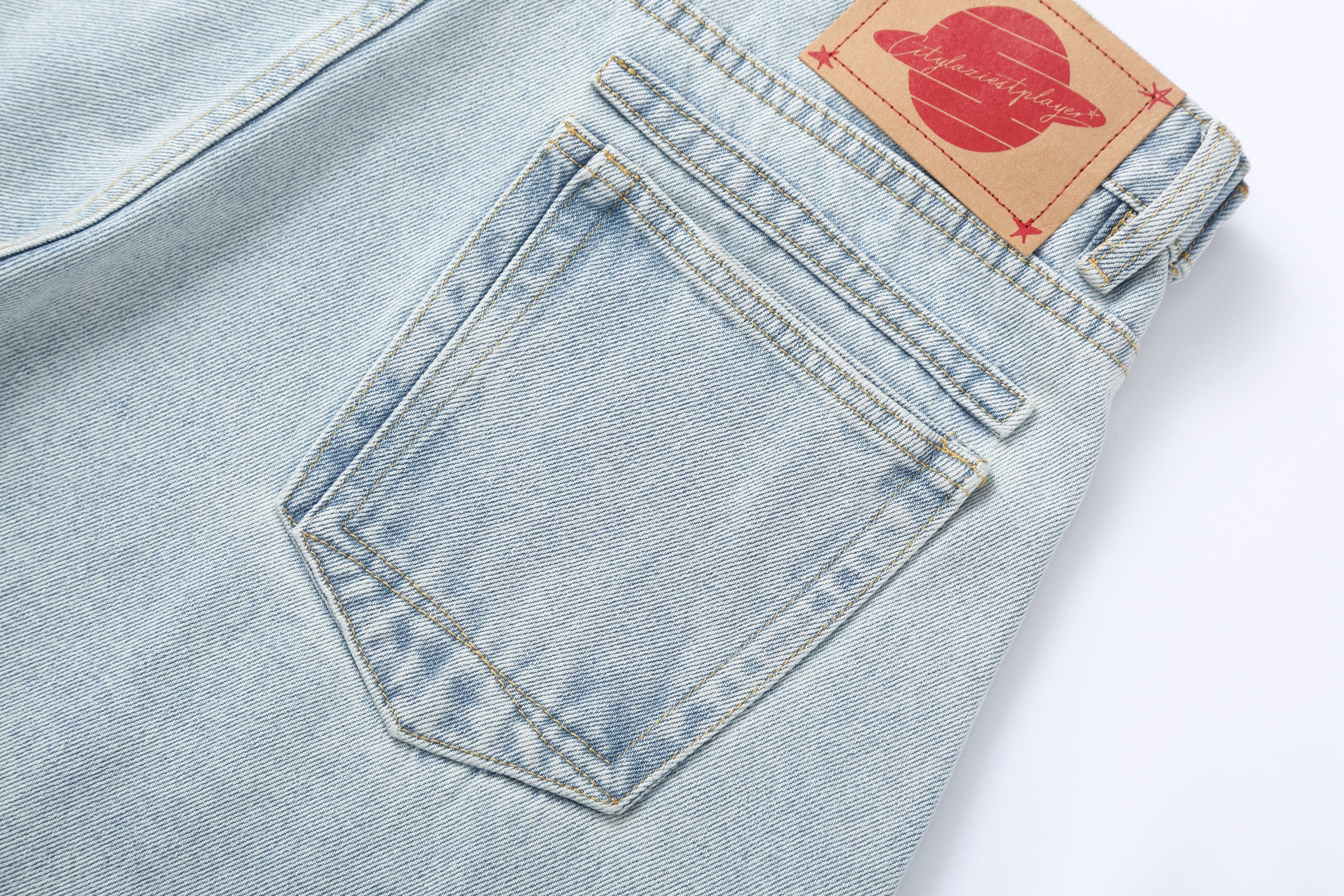 CLP Essential Washed Oversized Curved-Leg Jeans