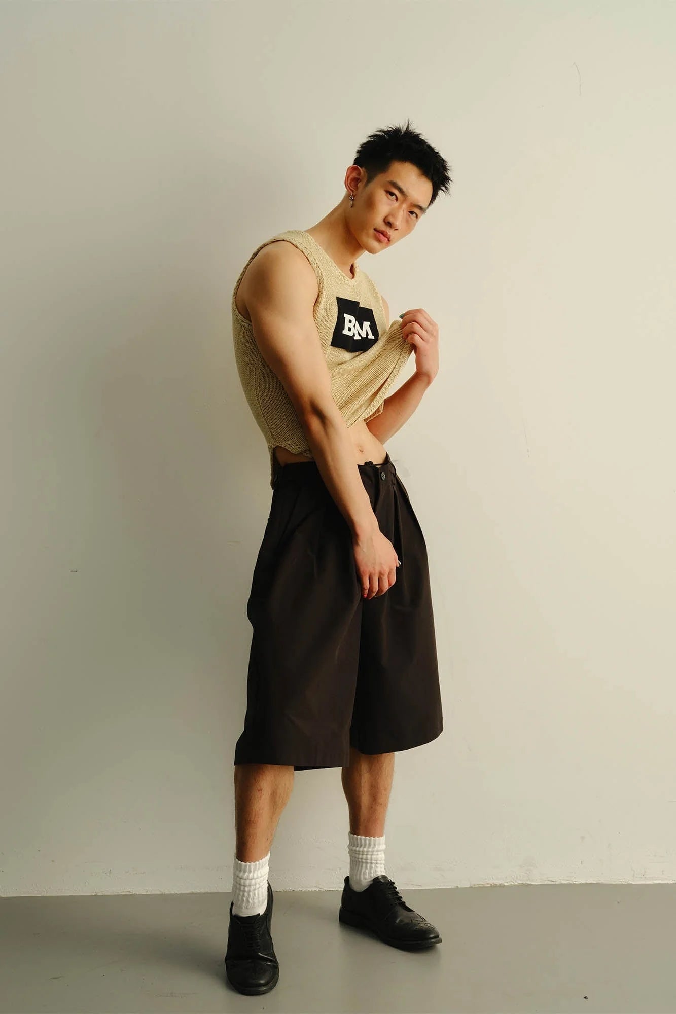 KADAKADA BPM Patchwork Knitted Vest