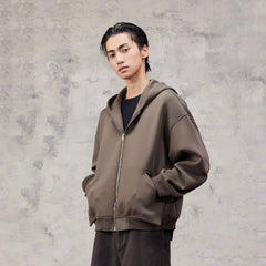 ALVNG AR ANTS Structured Curved Sleeve Pointed Hood Jacket