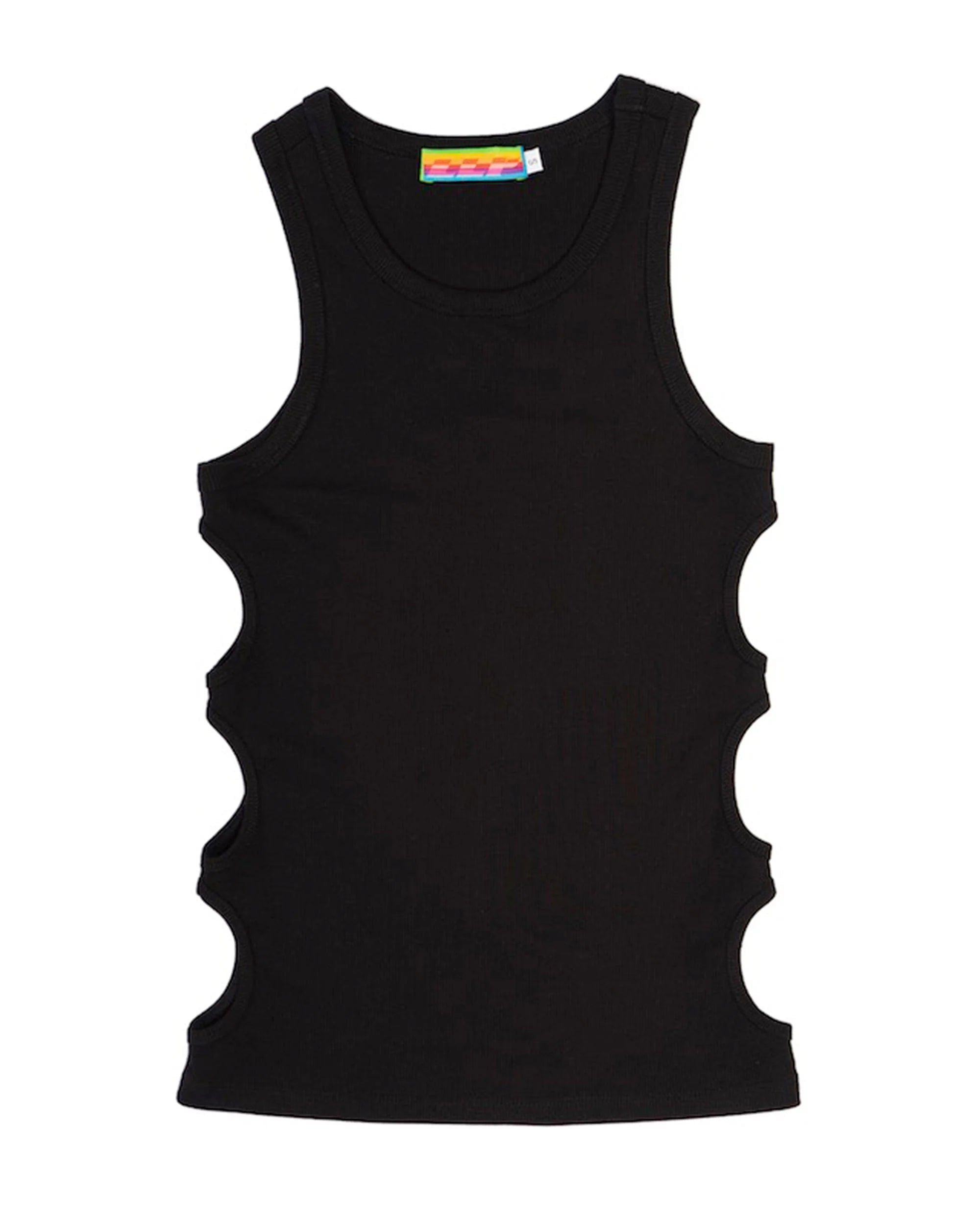 CLP Slim Hollowed Tank Top White
