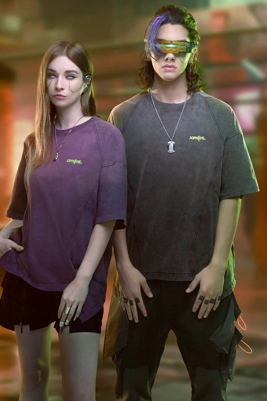 XIPHEVIL Spliced Luminescence LOGO T-Shirt
