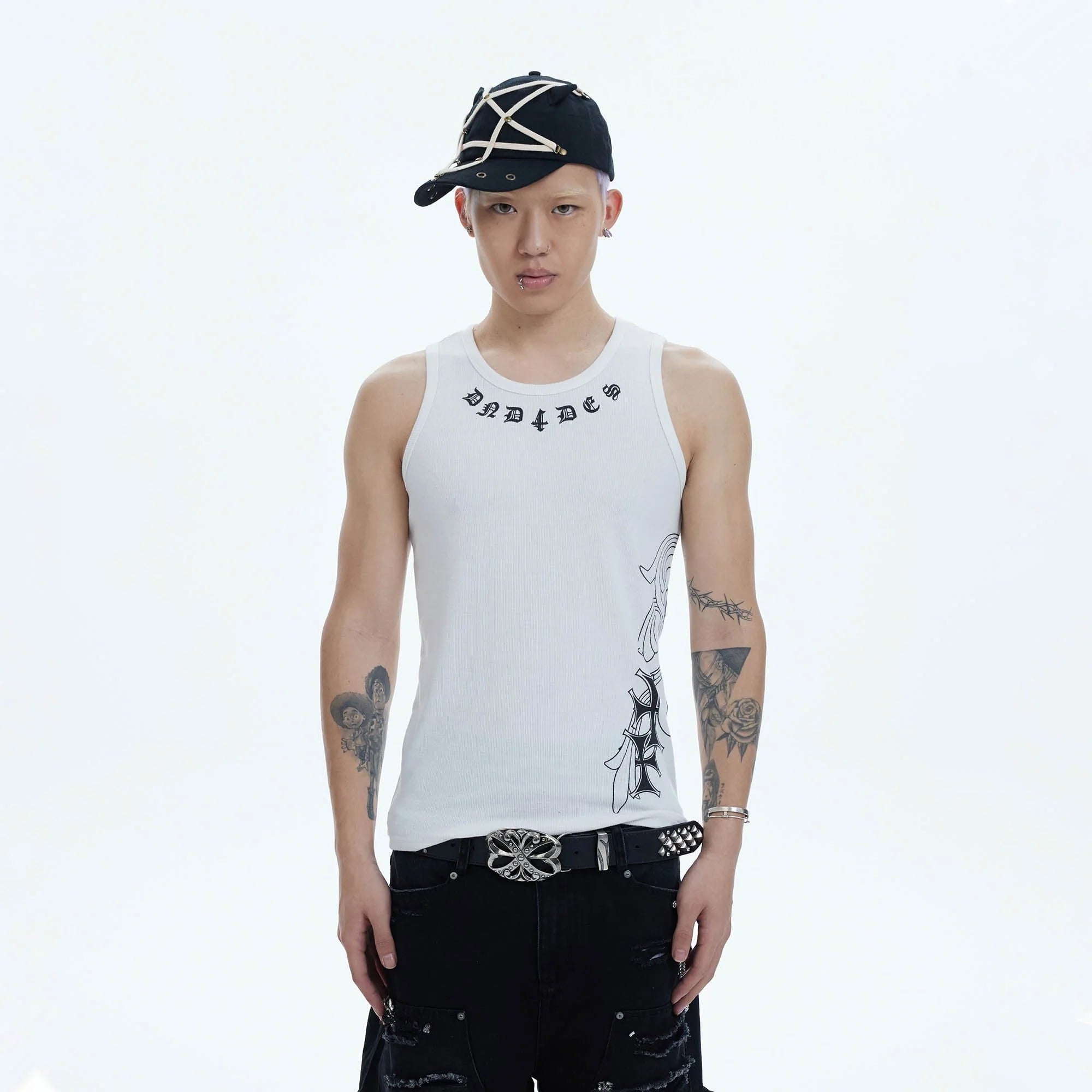 DND4DES Cross Graphic Tank Top