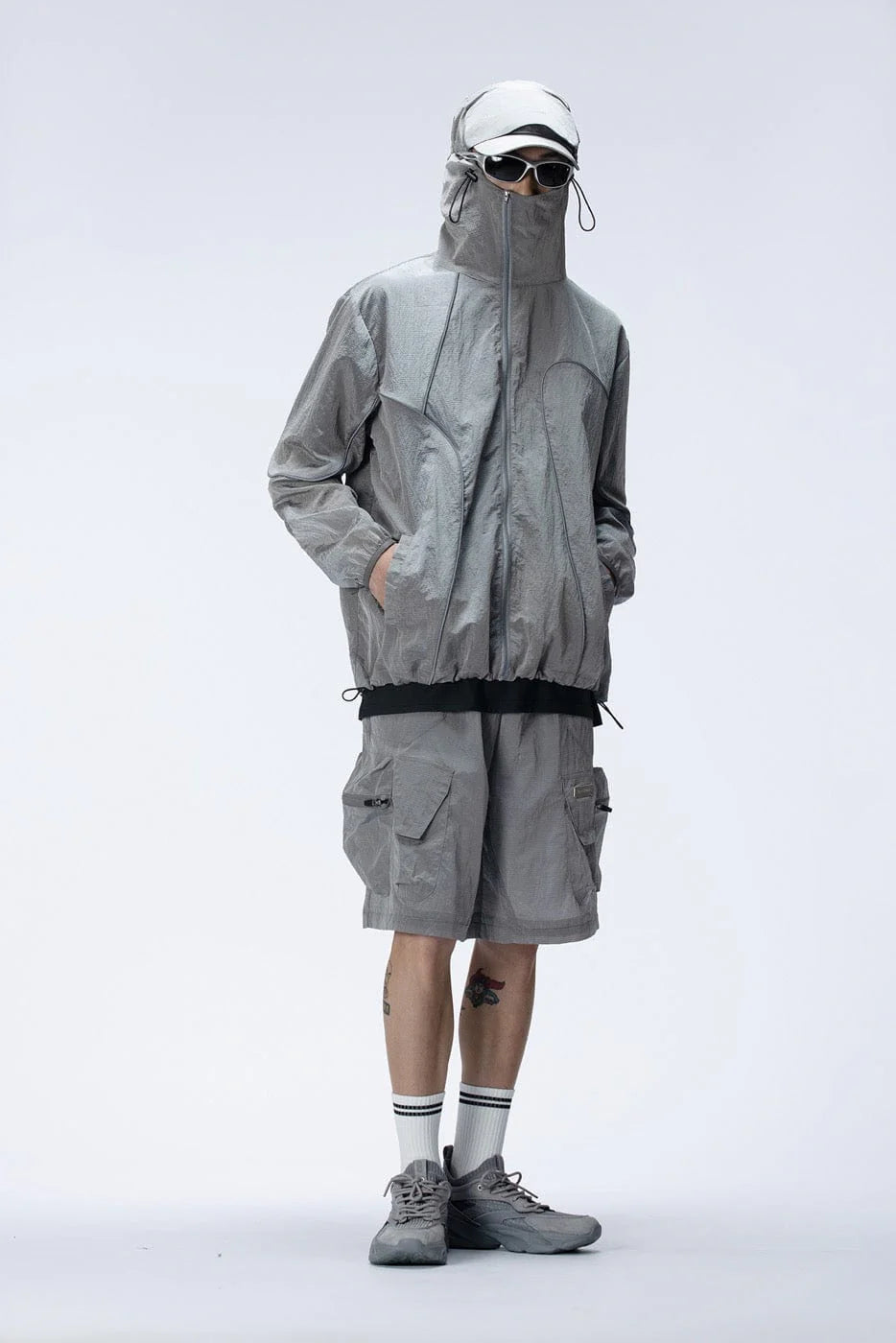 ENSHADOWER Reflective Stripes UV-Protection Crinkled Jacket