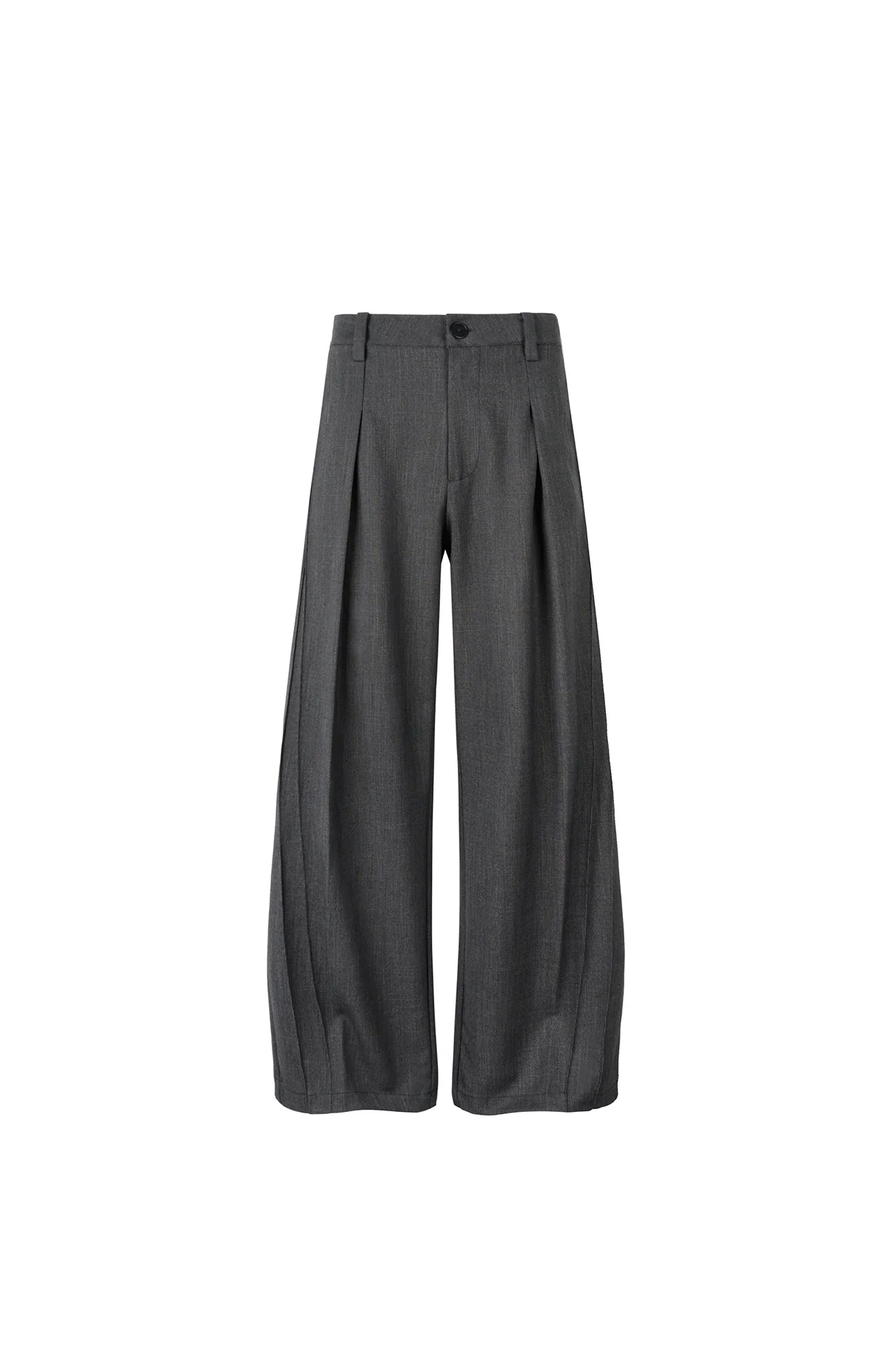 OKAYTHXBYE Essential Pleated Wide-Leg Trousers