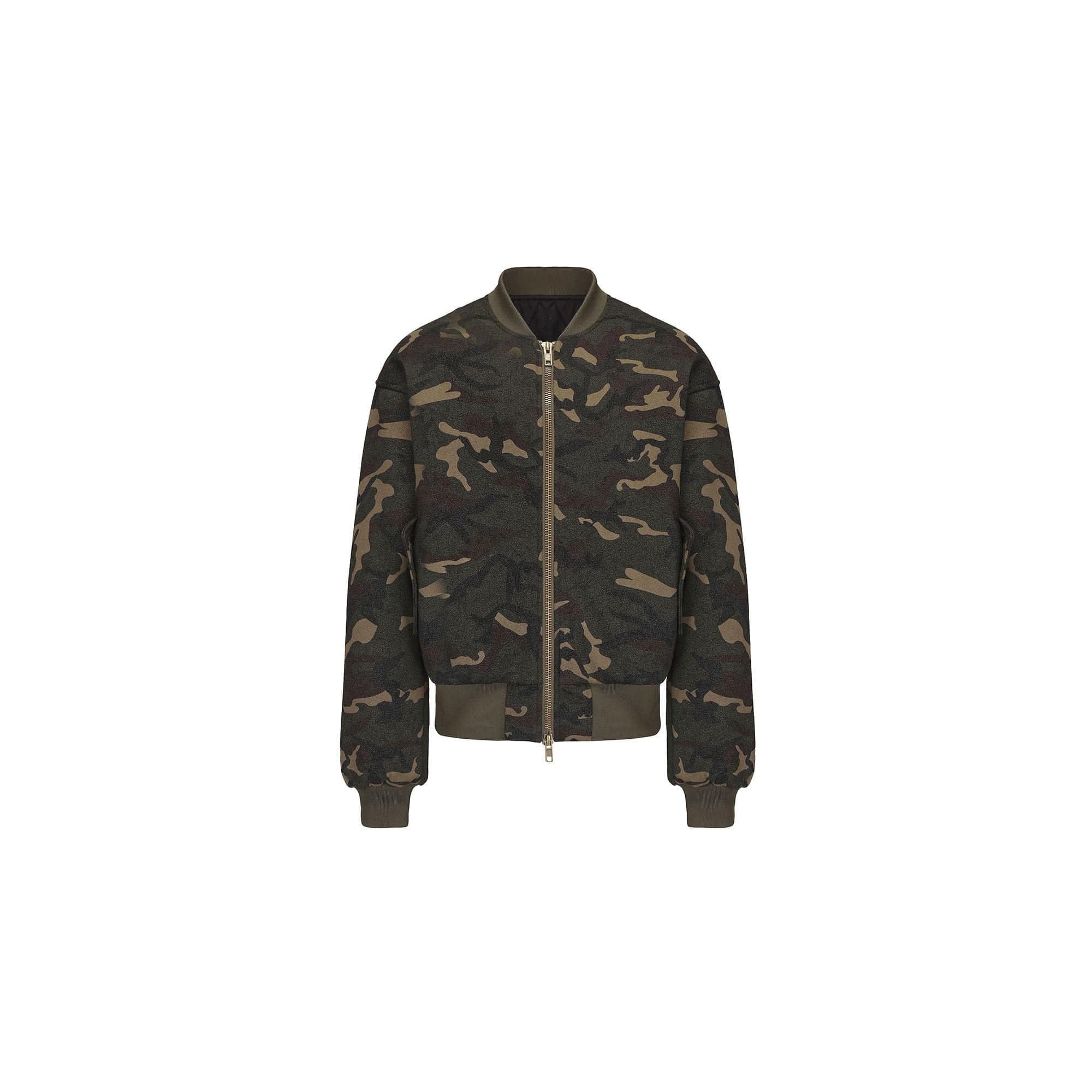 LUUUCAM Classic Camo Bomber Jacket