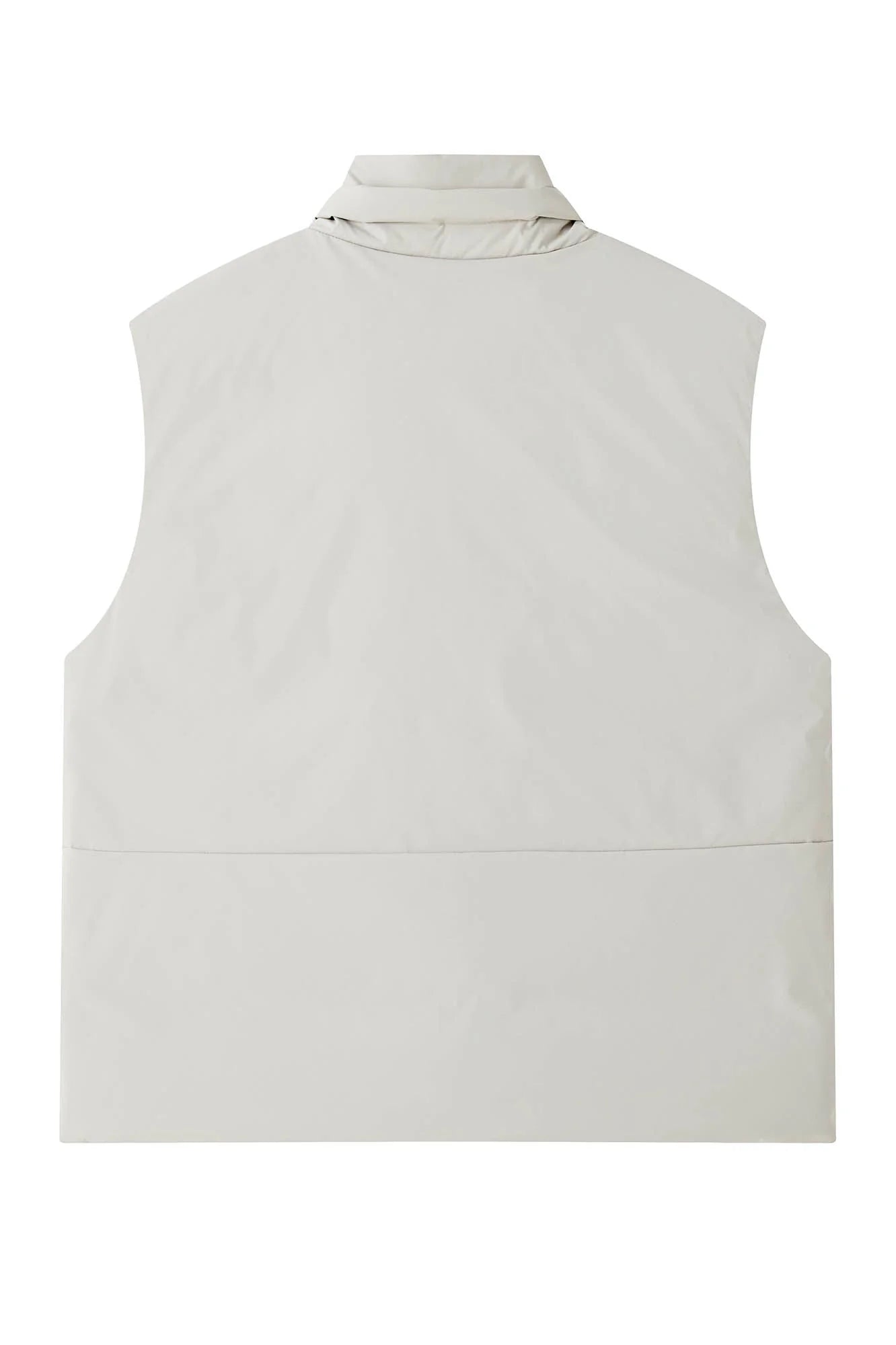 ORGANIC EMOTION Deconstructed Scarf Collar Down Vest