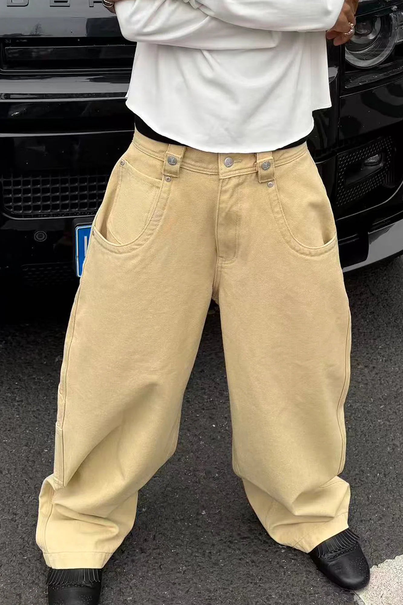 STEEPC Multi-Pocket Baggy Cargo Pants