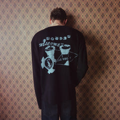 RICHILL Retro Vegas Waffle Henley Long-Sleeve Tee