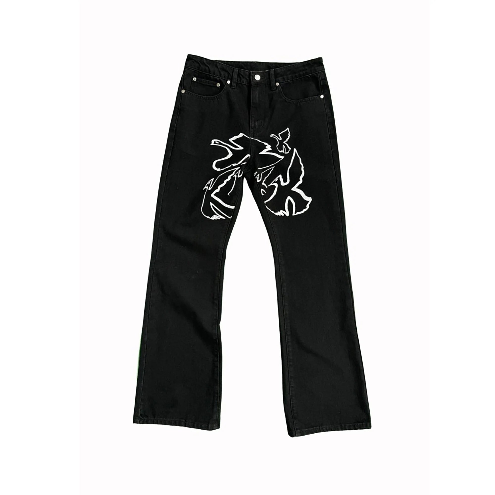 VINKID Flock of Doves Graphic Jeans
