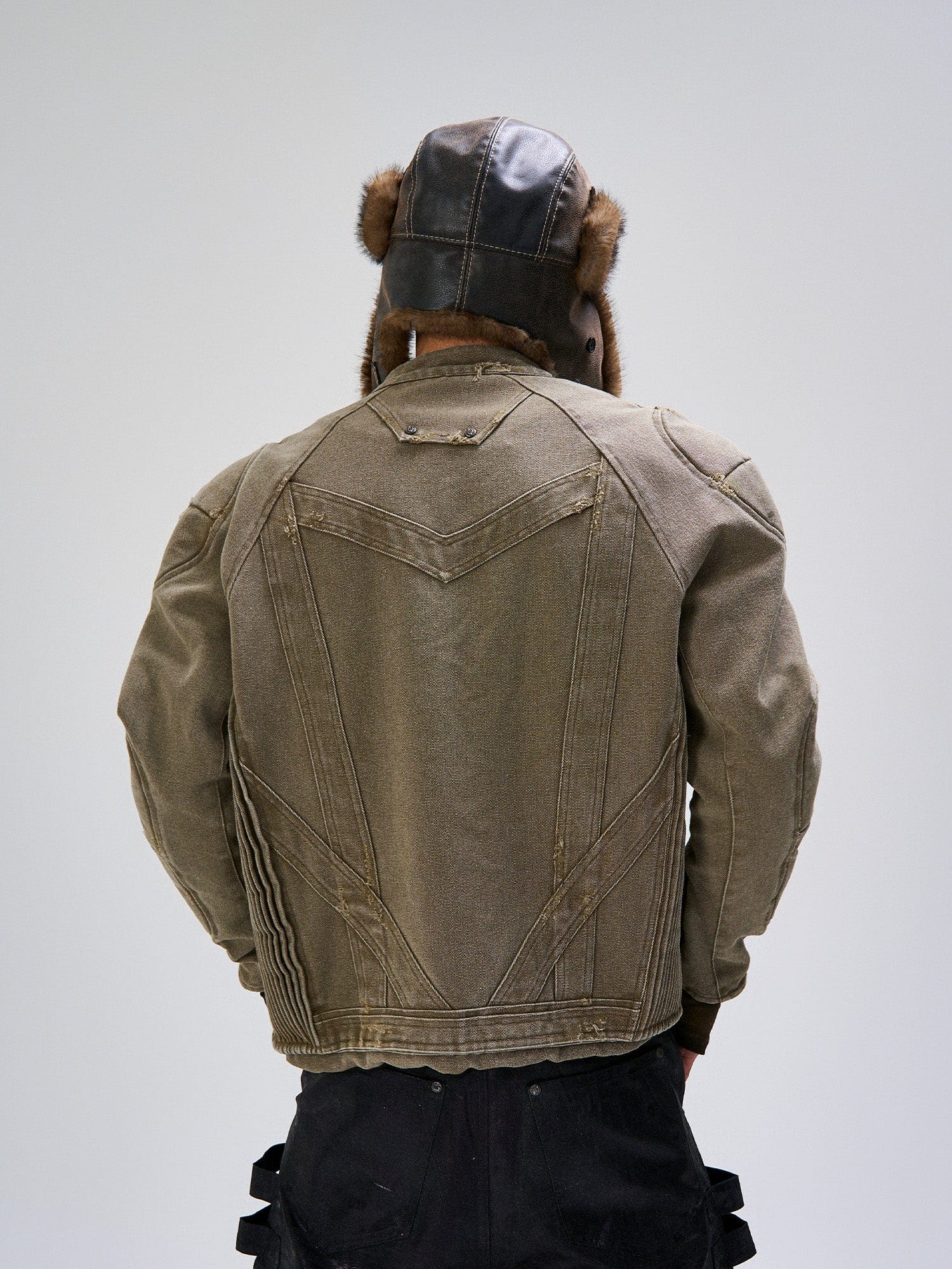 FLYERRER Panel Armor Moto Canvas Jacket