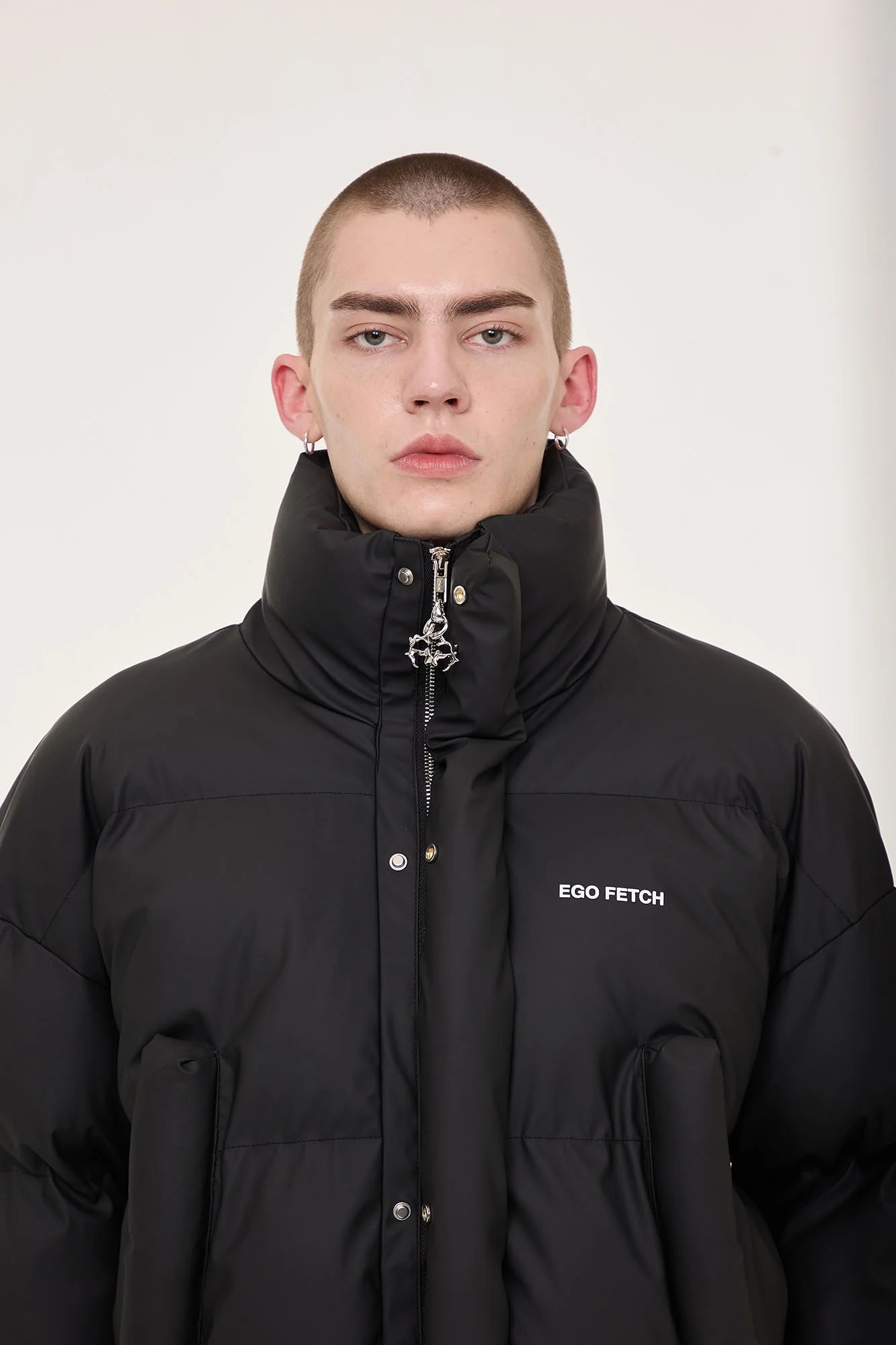 EGOFETCH Essential Cropped Puffer Jacket